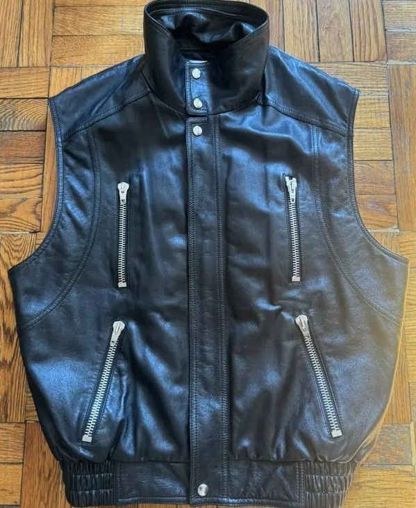 Celine CELINE HEDI LEATHER VEST JACKET FW22 *Last $ drop* Size US L / EU 52-54 / 3 - 2 Thumbnail