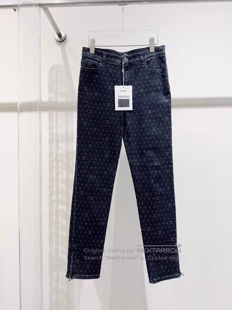 Chanel Chanel 23P full-print double-c jeans Size 25" / US 0 / IT 36 - 1 Thumbnail