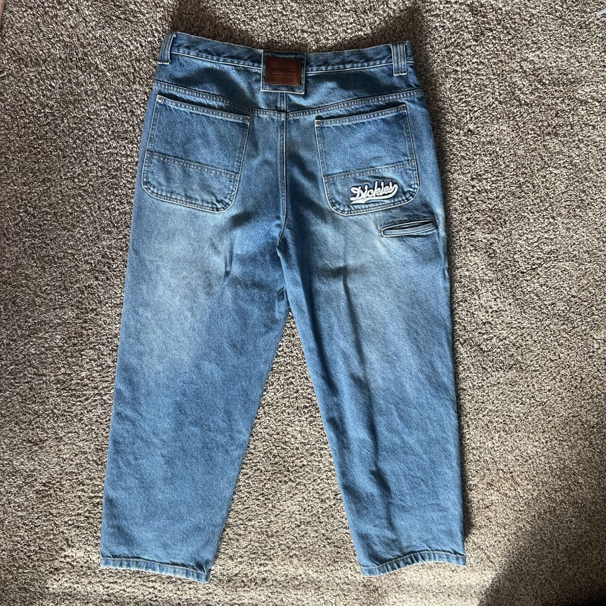 Dickies × Supreme SUPREME X DICKIES Washed Indigo double knee jeans Size US 36 / EU 52 - 2 Thumbnail