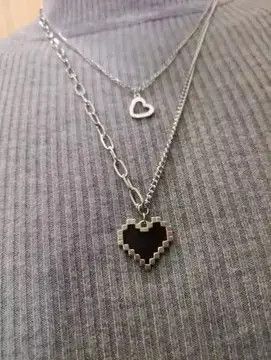 VIBE Heart Titanium steel Necklace Chain Size ONE SIZE - 1 Thumbnail