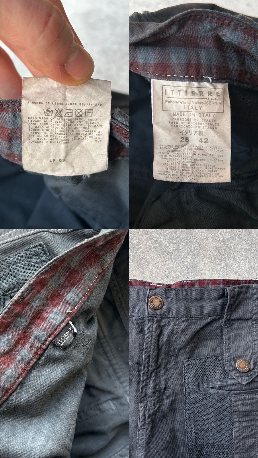 Dolce & Gabbana 2003 D&G Multi Pocket Tactical Military Pants Size US 28 / EU 44 - 11 Thumbnail