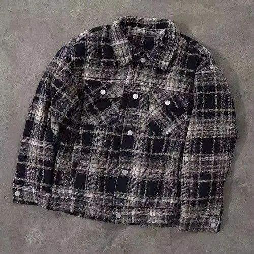 Japanese Brand Vintage Street Striped Plaid Loose Casual Jacket Coat Size US L / EU 52-54 / 3 - 3 Thumbnail
