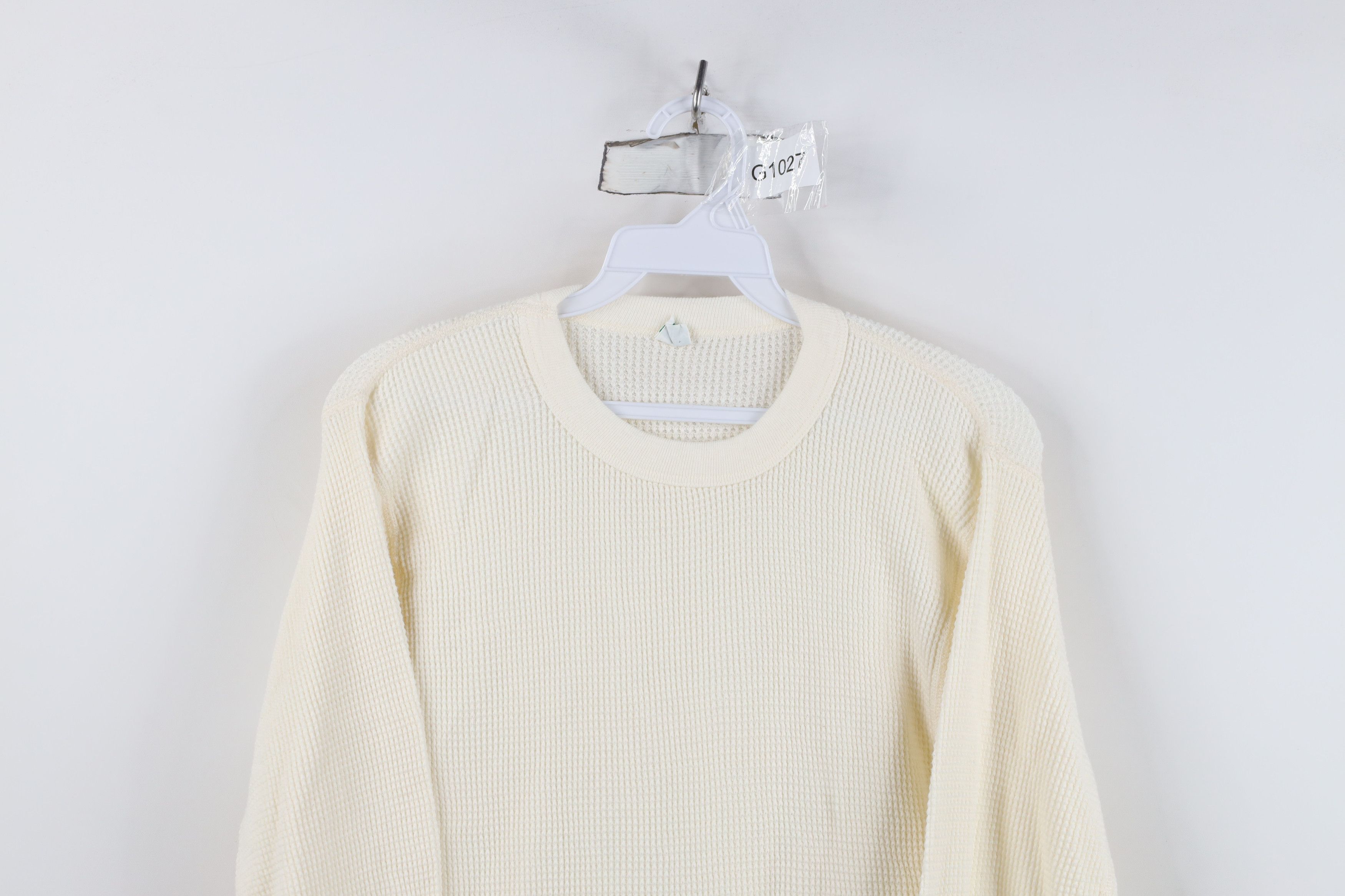 Vintage Vintage 40s 50s Pilgrim Waffle Knit Long Sleeve T-Shirt USA Size US L / EU 52-54 / 3 - 2 Thumbnail