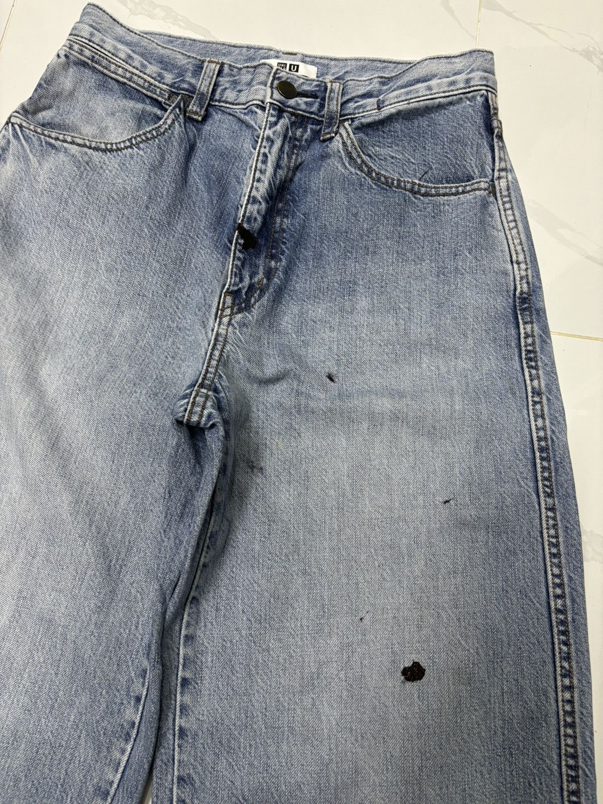 Undercover × Uniqlo VINTAGE UNIQLO U WIDE BAGGY JEANS Size US 27 - 9 Thumbnail