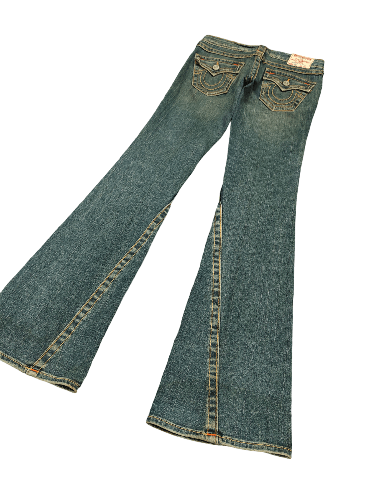 True Religion Flare Jeans True Religon Distress Faded Low Rise Boot Cut Size US 26 / EU 42 - 1 Thumbnail