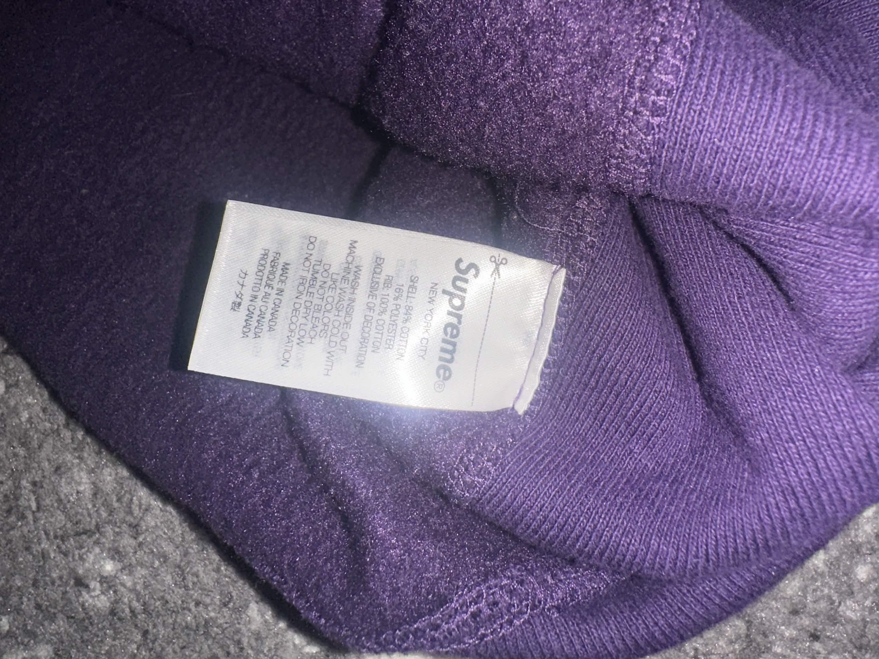 Supreme FW23 Box Logo Sweatshirt Purple L Size US L / EU 52-54 / 3 - 3 Thumbnail