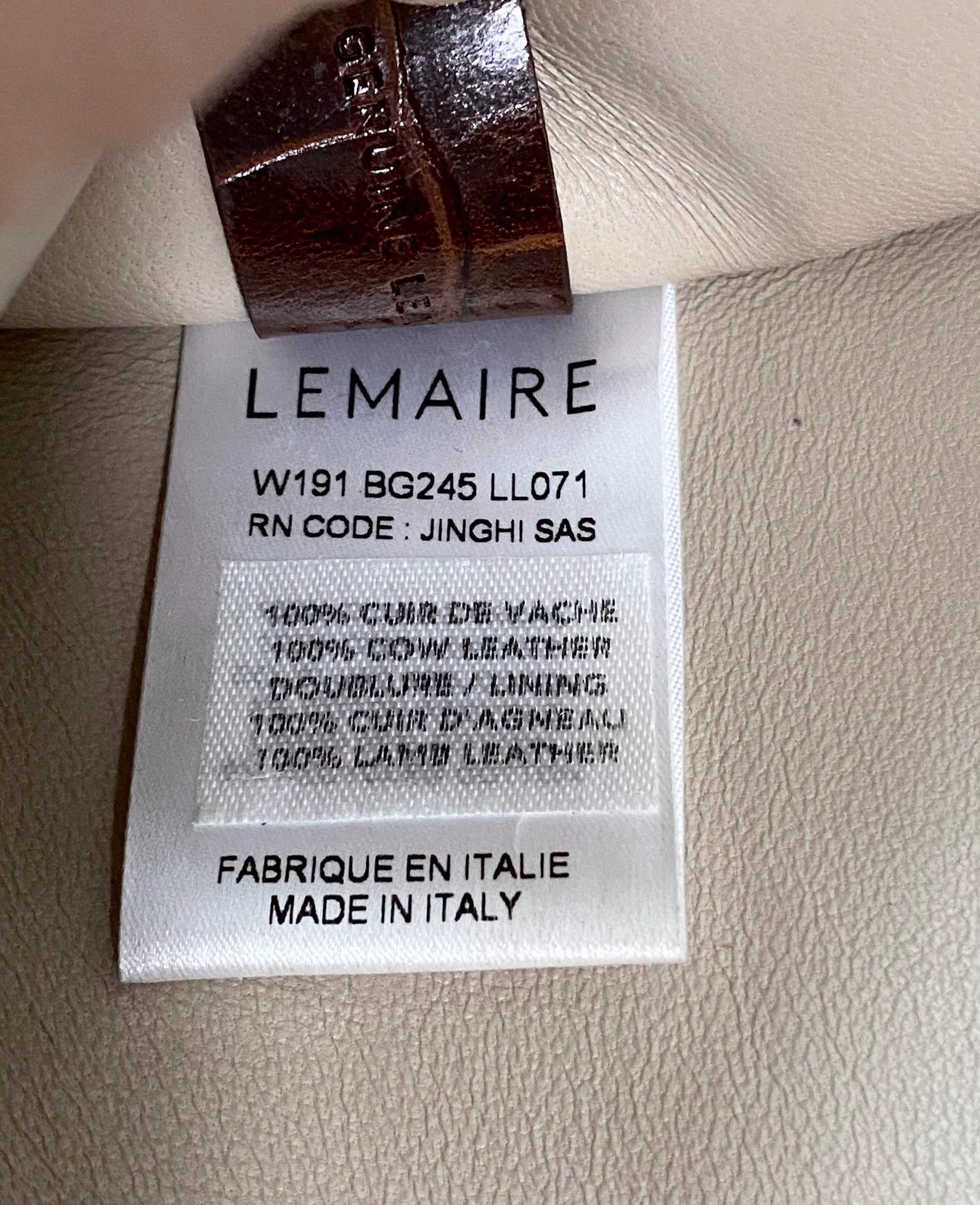 Lemaire Lemaire Crocodile-Embossed Chain Handbag Burgundy Size ONE SIZE - 8 Thumbnail