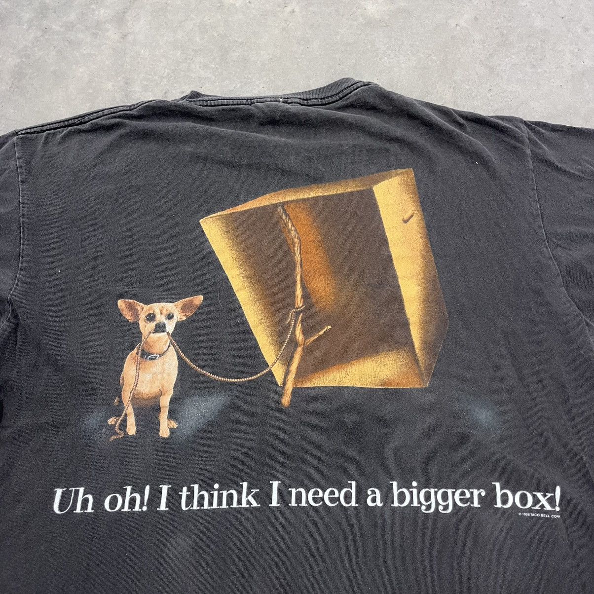 Vintage Vintage 1998 Taco Bell Chihuahua Lizard Shirt Promotion Tee Size US XL / EU 56 / 4 - 5 Thumbnail