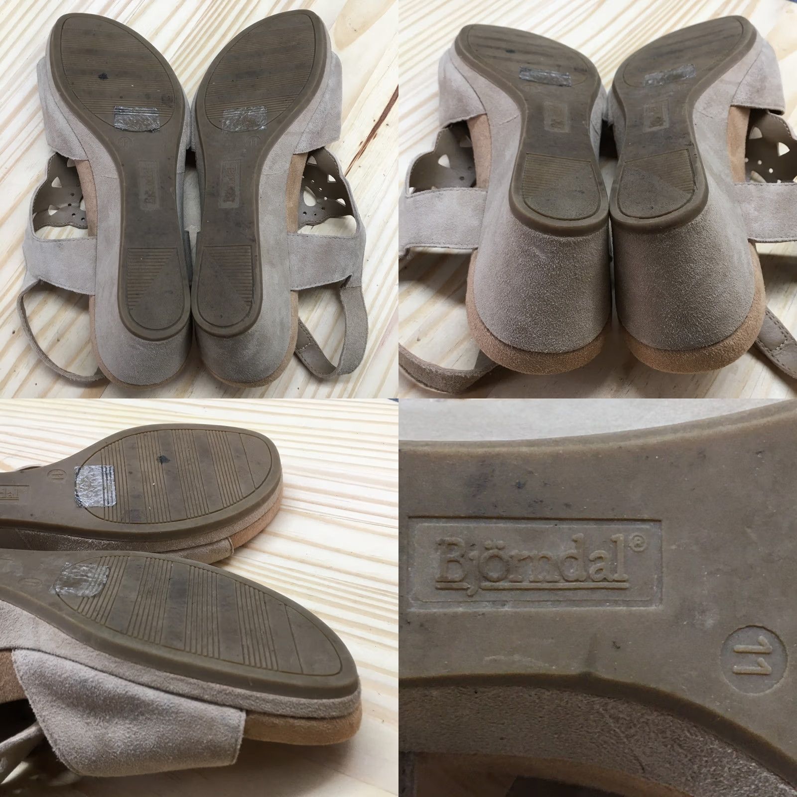 Vintage Bjorndal Sandals Womens 11 Susie Slingback Wedge Heels Comfort Brown Suede Sandals Womens 11 Brown Slingback Wedge Heel Suede Comfort Size US 11 / IT 41 - 10 Thumbnail