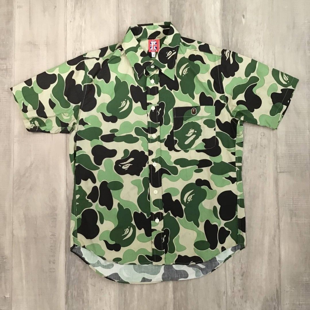 Bape 🔥Vintage🔥 BAPE ABC camo Short sleeve shirt a bathing ape Size US S / EU 44-46 / 1 - 1 Thumbnail