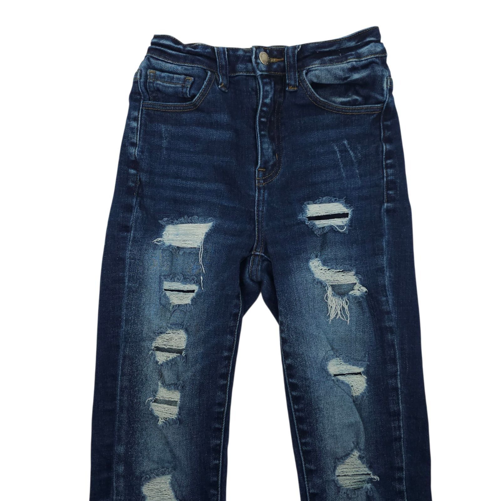 Kancan USA KanCan Distressed Jeans Size 23 Ultra High Rise Ankle Skinny Size 23" - 10 Thumbnail
