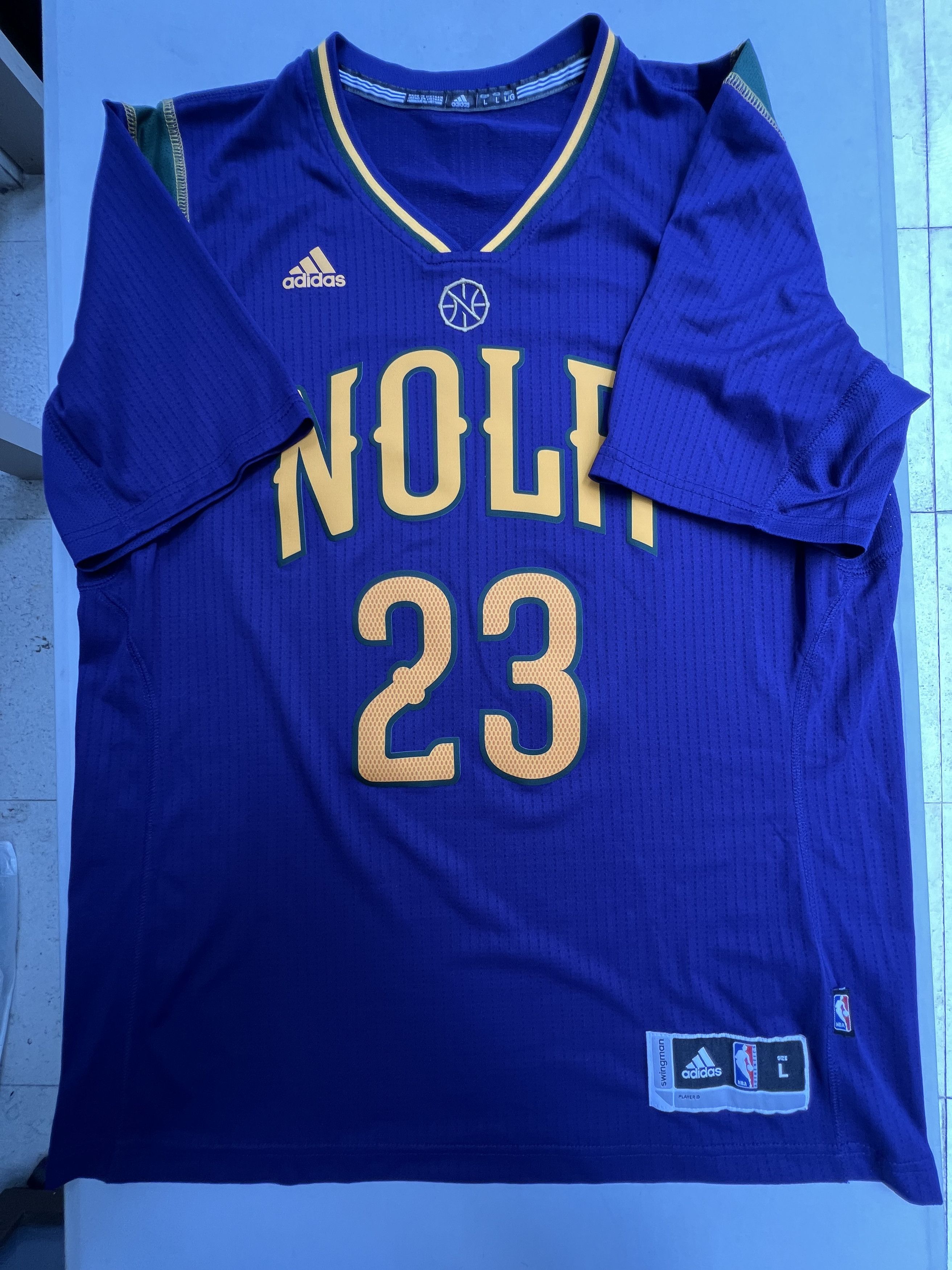 Anthony Davis Pelicans Purple Pride Mardi Gras Jersey