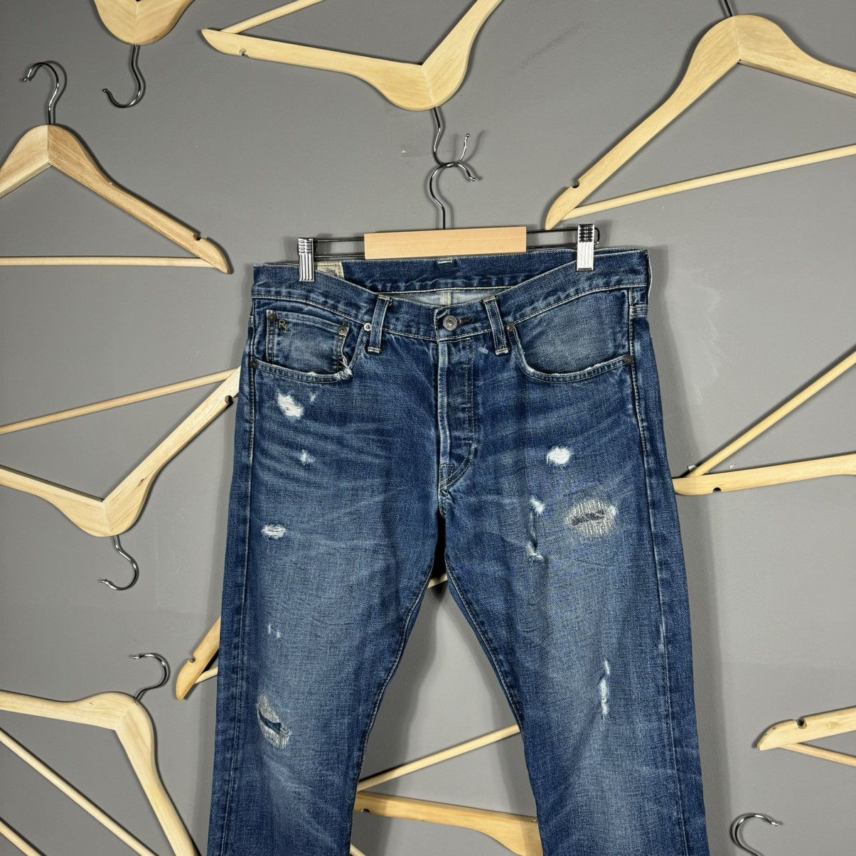 Polo Ralph Lauren Polo Ralph Lauren Distressed Sullivan Slim Jeans Size US 32 / EU 48 - 7 Thumbnail