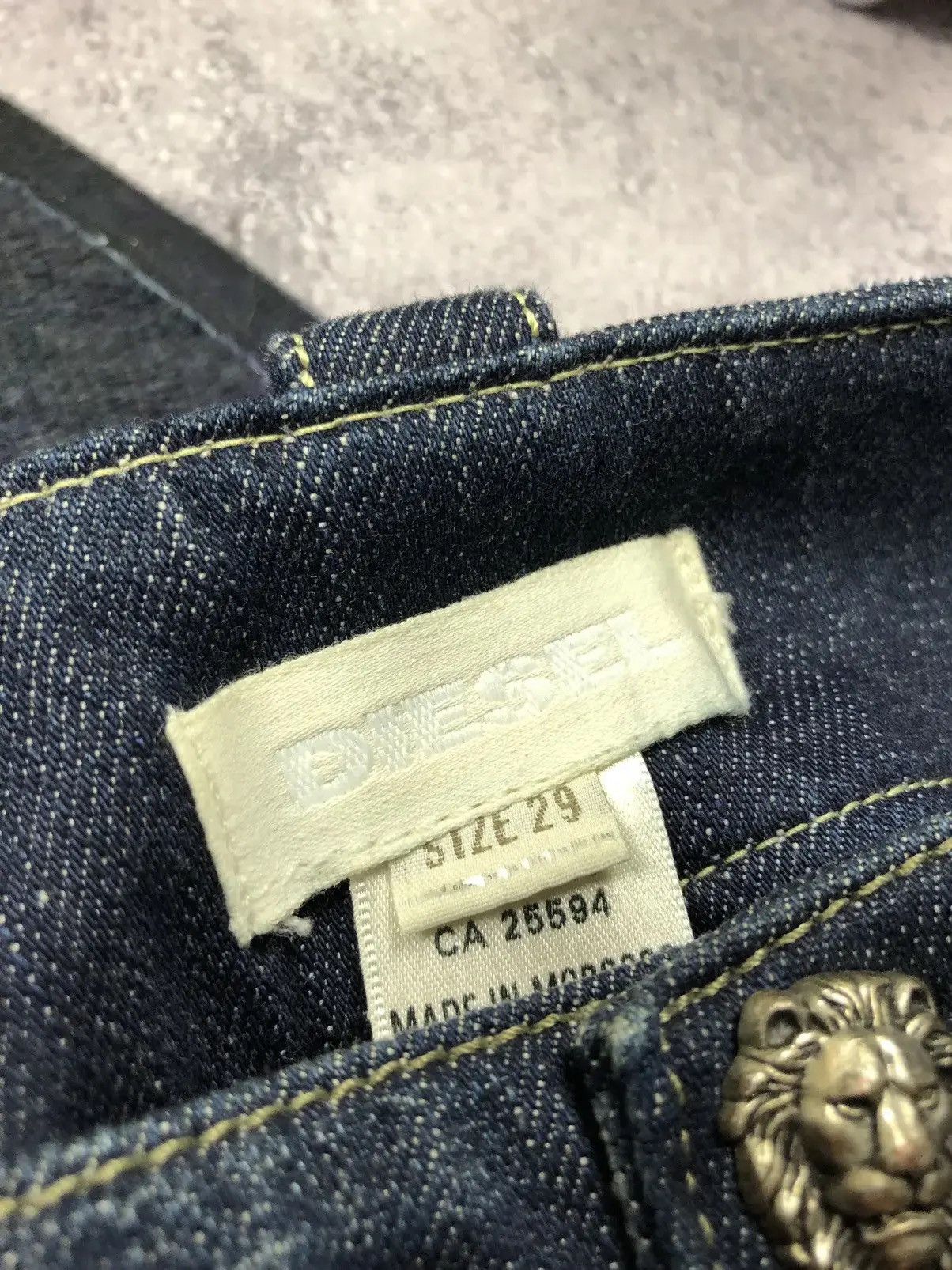 Diesel DIESEL Vintage Denim Avantgarde Skirt Streetwear Y2k Punk Size 29" - 7 Thumbnail