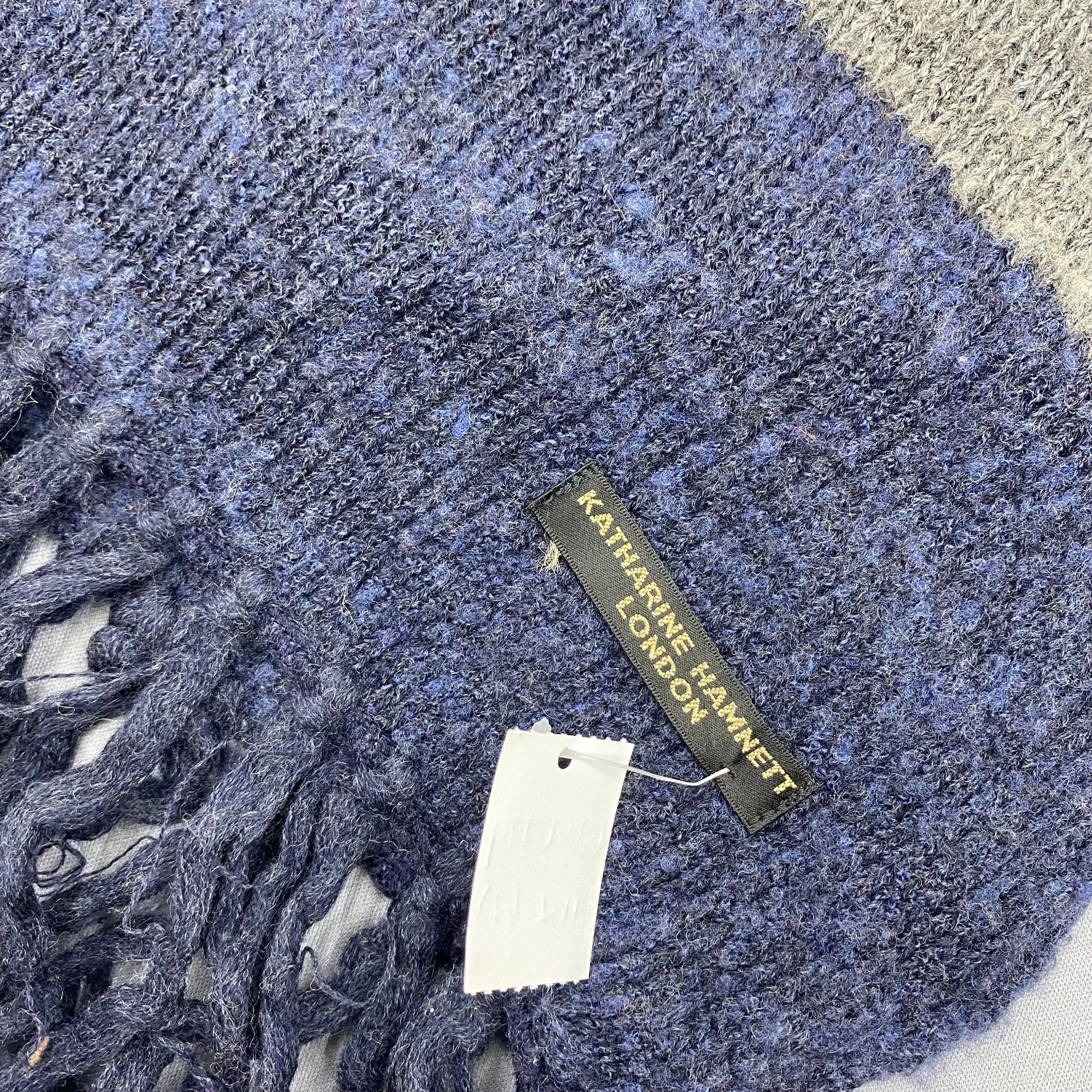 Katharine Hamnett London Vintage Katharine Hamnett Scarf Muffler Wool Knit Scarves Size ONE SIZE - 4 Thumbnail