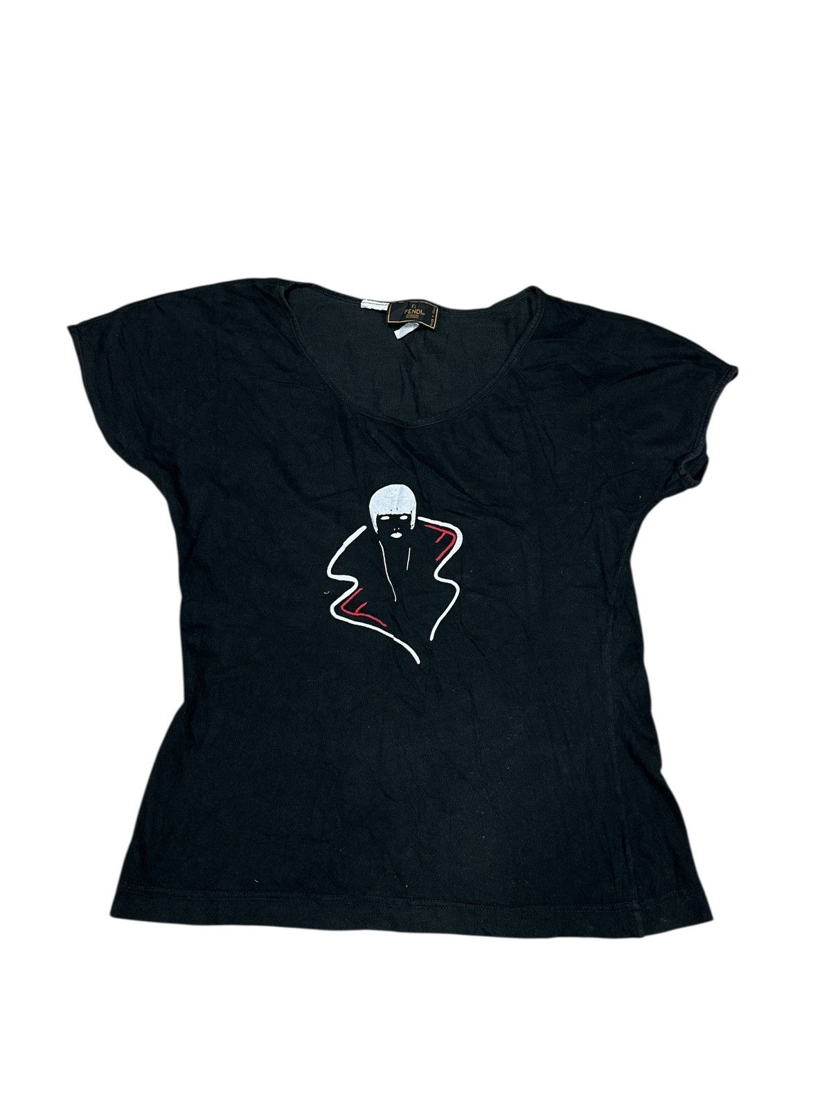 Fendi 🎌💥 Black Tee Fendi Muglia Italy 🎌