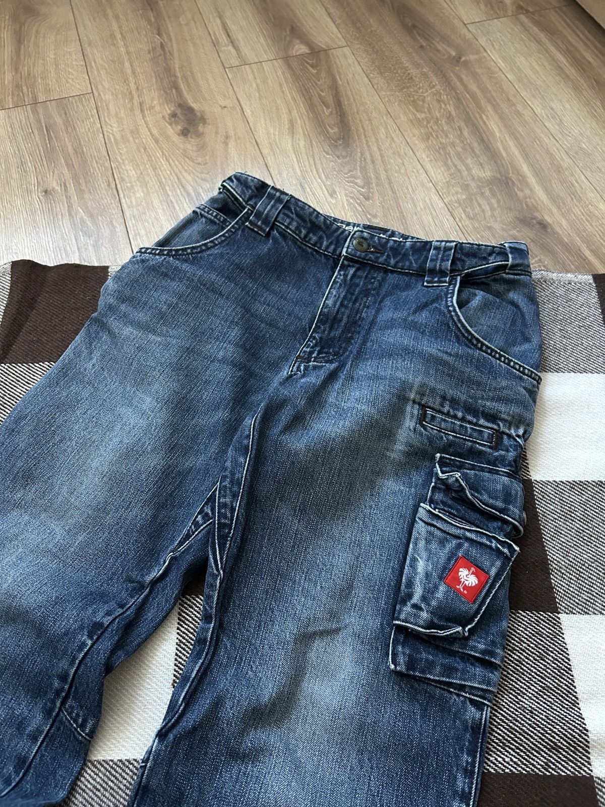 Vintage Engelbert Strauss Baggy worker multi-pocket jeans Size US 30 / EU 46 - 2 Thumbnail