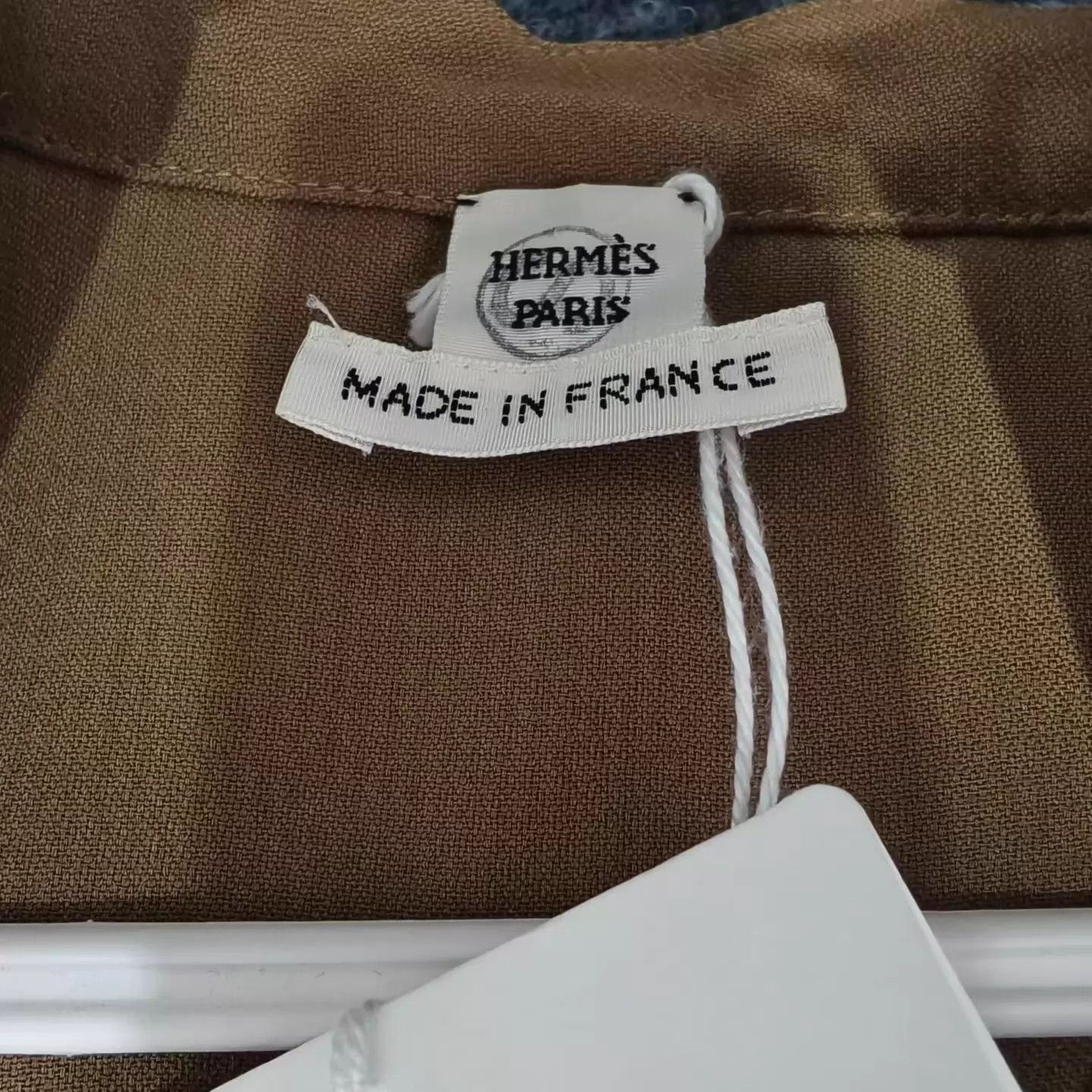 Hermes Hermes brown bell lace collar shirt 36 Size XS / US 0-2 / IT 36-38 - 3 Thumbnail