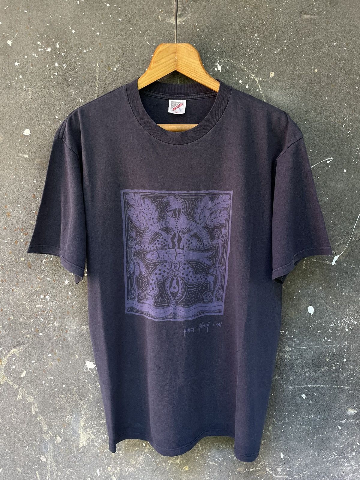 Jerzees Vintage Art Composition 1991 Nature T-Shirt RARE Size US XL / EU 56 / 4 - 1 Thumbnail