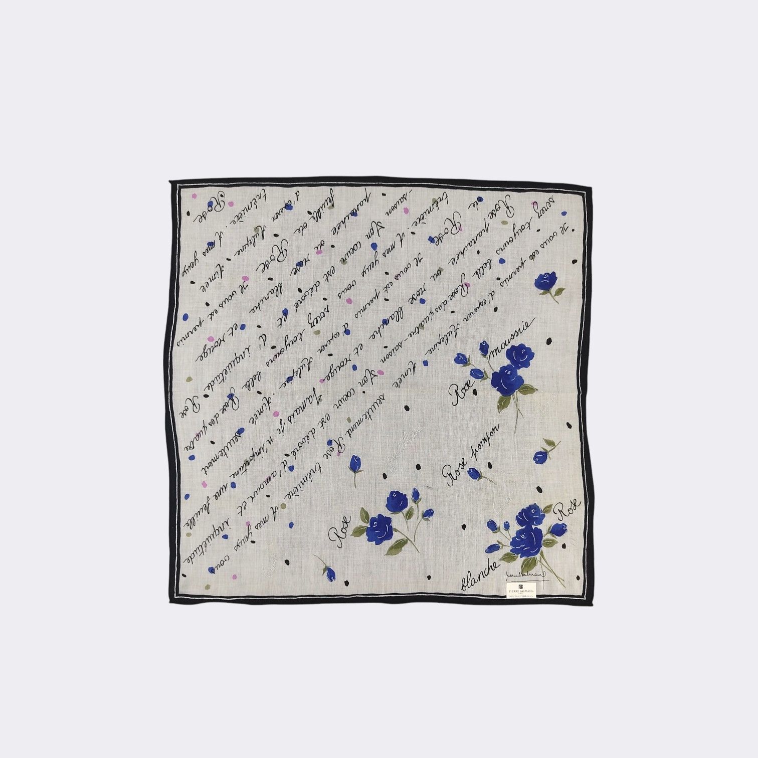 Pierre Balmain Vintage Pierre Balmain Handkerchief Neckerchief H427M Size ONE SIZE - 2 Thumbnail