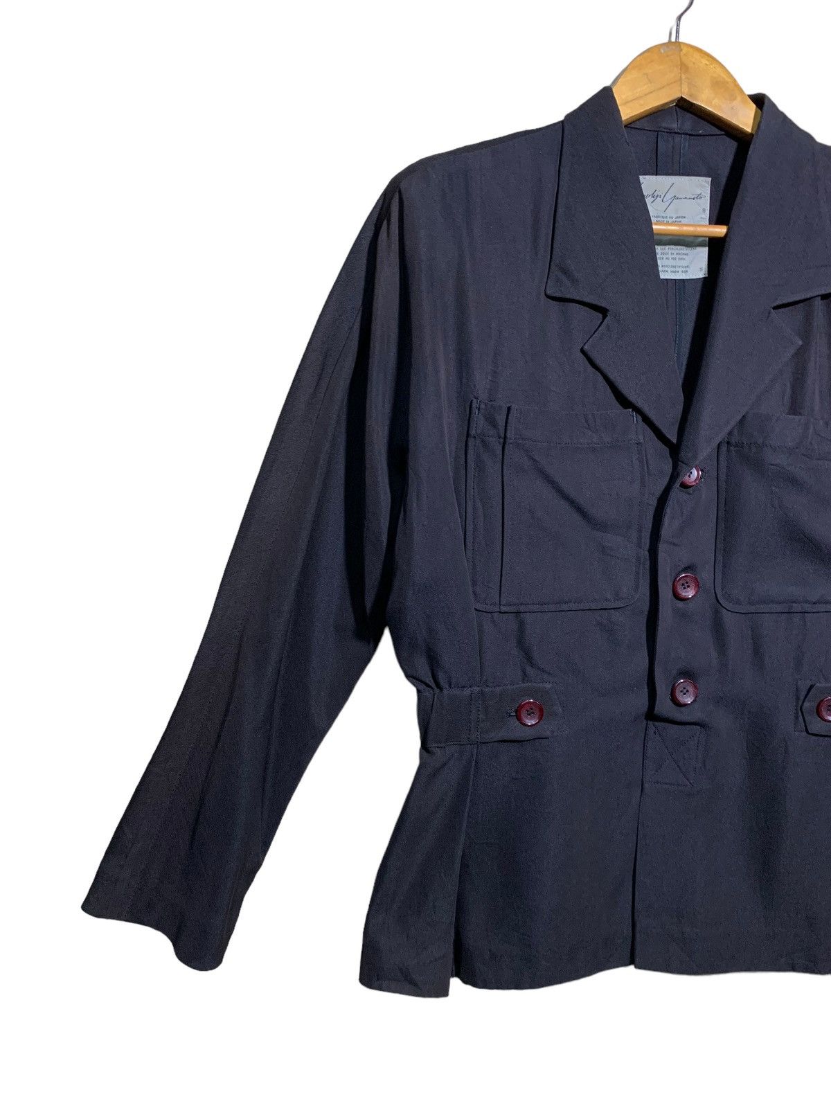 Yohji Yamamoto 🔥VTG 80s YOHJI YAMAMOTO BUTTON UP DRESSED Size M / US 6-8 / IT 42-44 - 2 Thumbnail