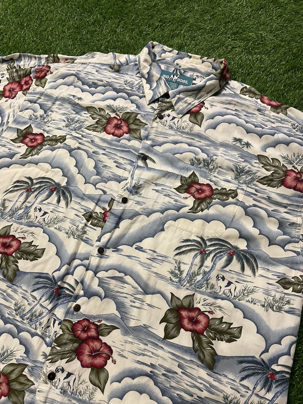 Big Dogs × Vintage Big Dogs Hawaiian Polo Shirt Size 4XL Size US XXL / EU 58 / 5 - 3 Thumbnail