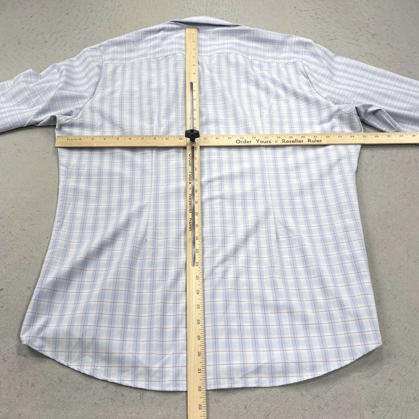 Mizzen+Main Mizzen+Main Shirt Mens 2XL Trim Fit Blue Plaid Check Leeward Stretch Casual, Button-Up, Classic Preppy, Summer, Spring, Fall, Mens, Blue, 2XL Size US XXL / EU 58 / 5 - 6 Thumbnail