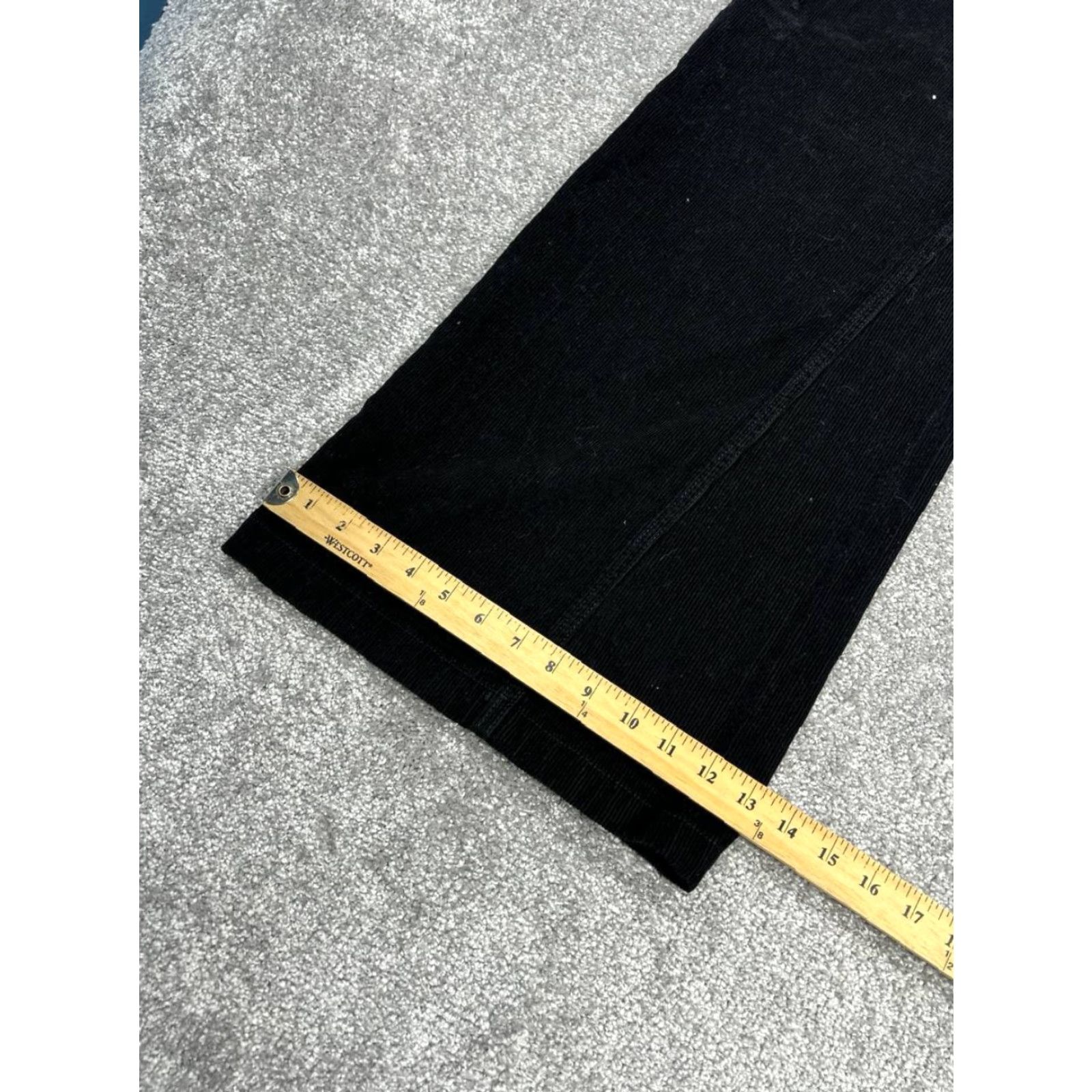 Johnny Was Johnny Was Pants Womens 28 Suki Wide-Leg Black Corduroy Dress Pants Size 28" / US 6 / IT 42 - 3 Thumbnail