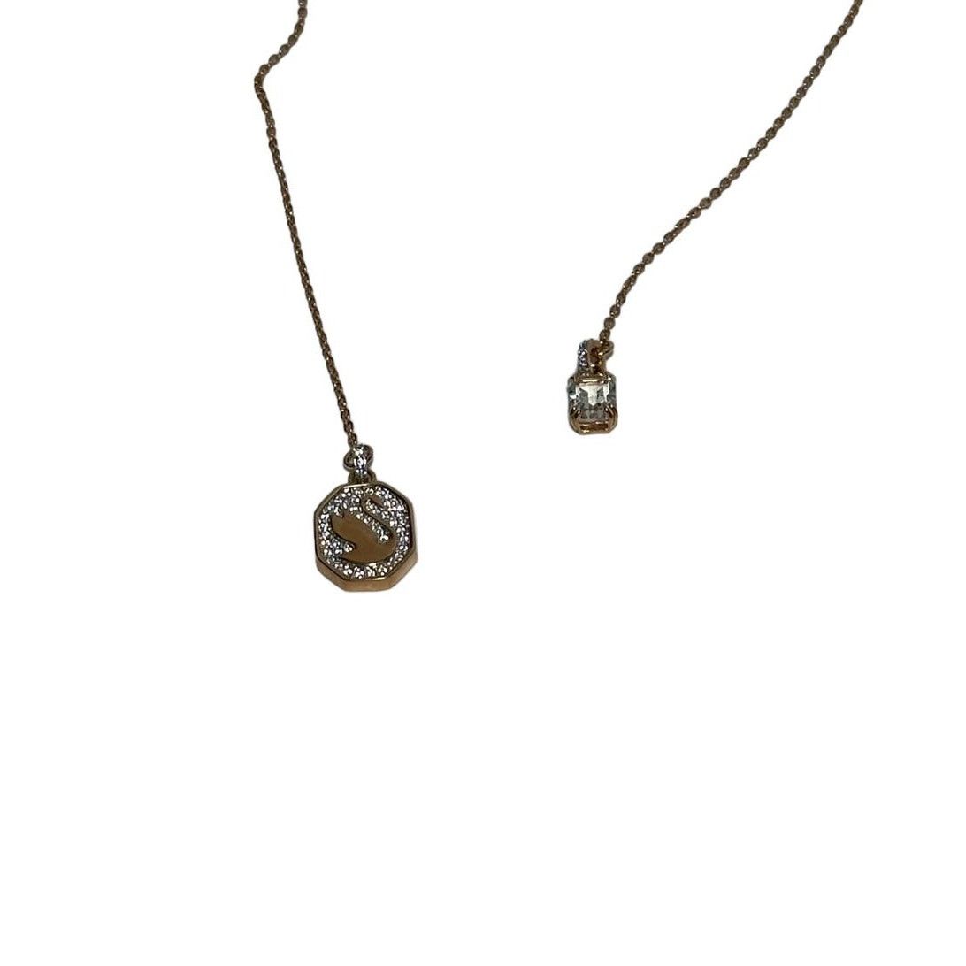 Swarovski Swarovski Signum Y necklace Swan, White, Rose gold-tone Size ONE SIZE - 5 Thumbnail