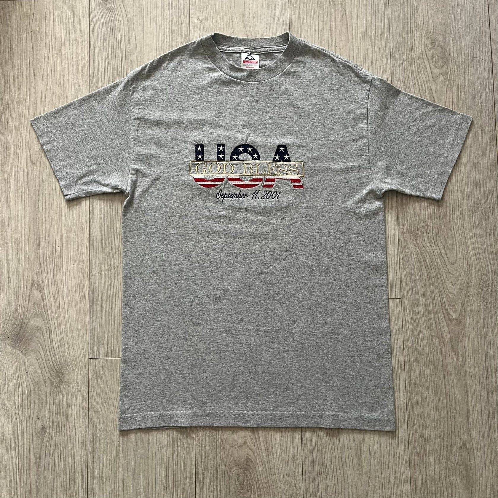 Vintage God Bless USA 9/11 Tee VTG Size US M / EU 48-50 / 2 - 1 Thumbnail