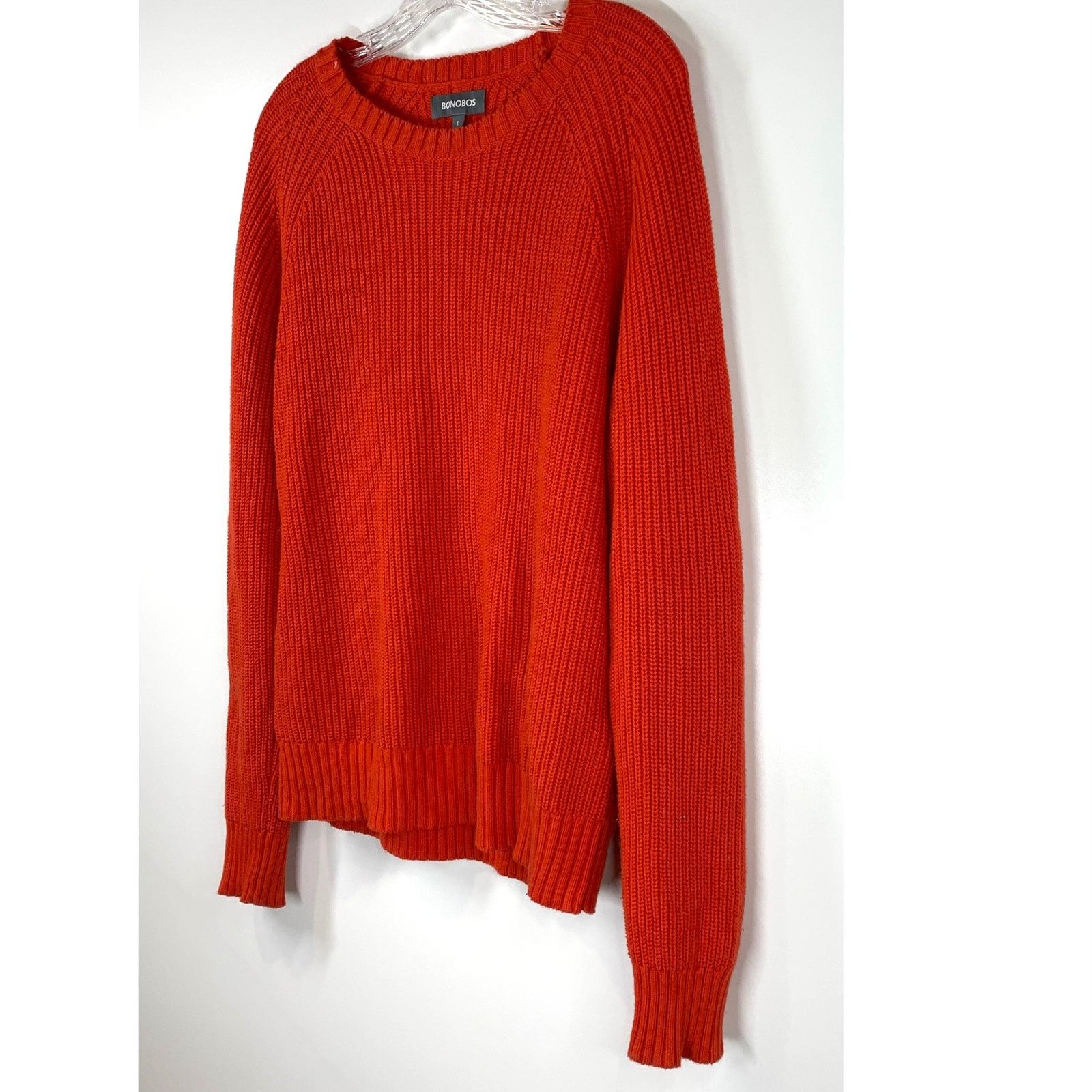 Bonobos Bonobos Slim Fit Cotton & Cashmere Sweater Crewneck Red Size US S / EU 44-46 / 1 - 7 Thumbnail