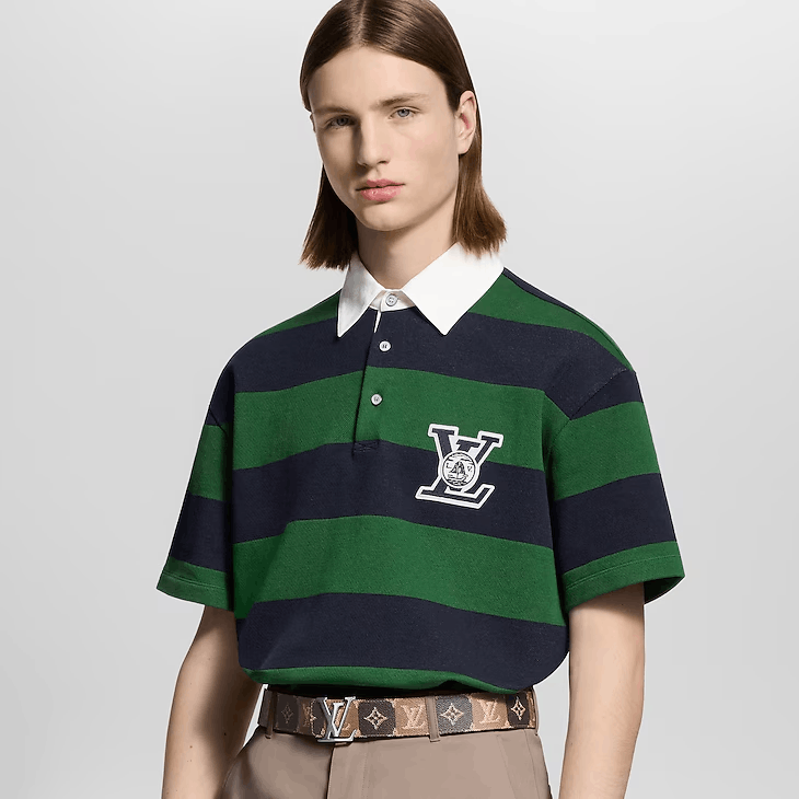 Louis Vuitton Striped Short-Sleeved Polo Shirt Size US S / EU 44-46 / 1 - 2 Thumbnail