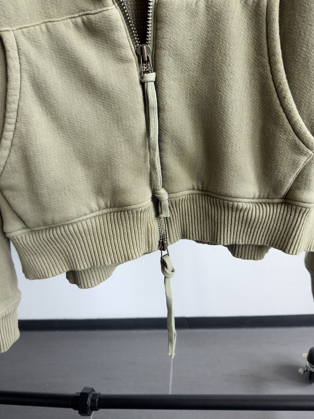 Greg Lauren Greg Lauren Thermal Reconstructed Faded Zip Up Hoodie Size US XL / EU 56 / 4 - 2 Thumbnail