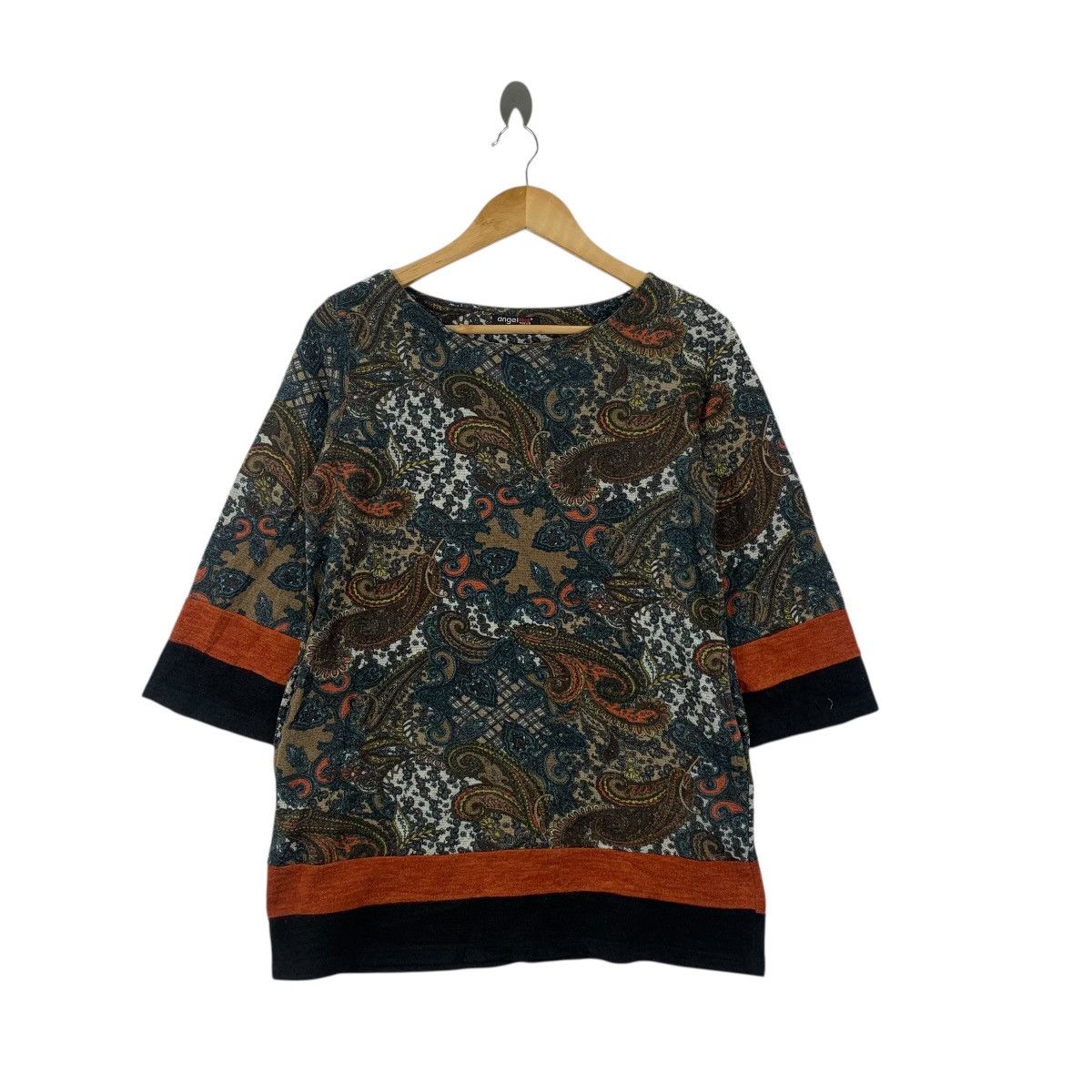 Other ANGEL PLUS TOKYO Paisley Over Print Blouse Shirt Top Spring Size S / US 4 / IT 40 - 1 Thumbnail