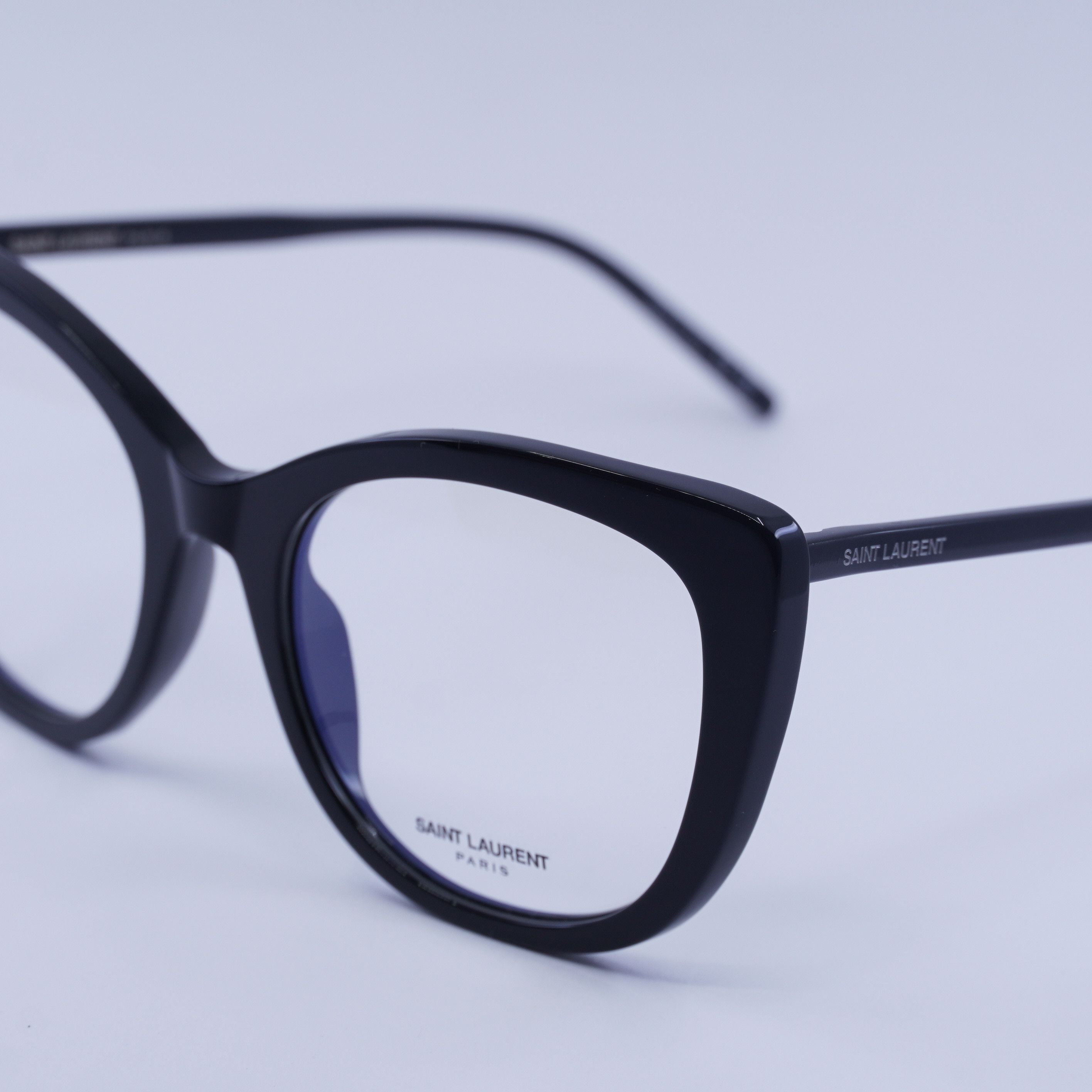 Saint Laurent Paris Saint Laurent SL778 001 Eyeglasses Black 55mm Square Frame Size ONE SIZE - 3 Thumbnail