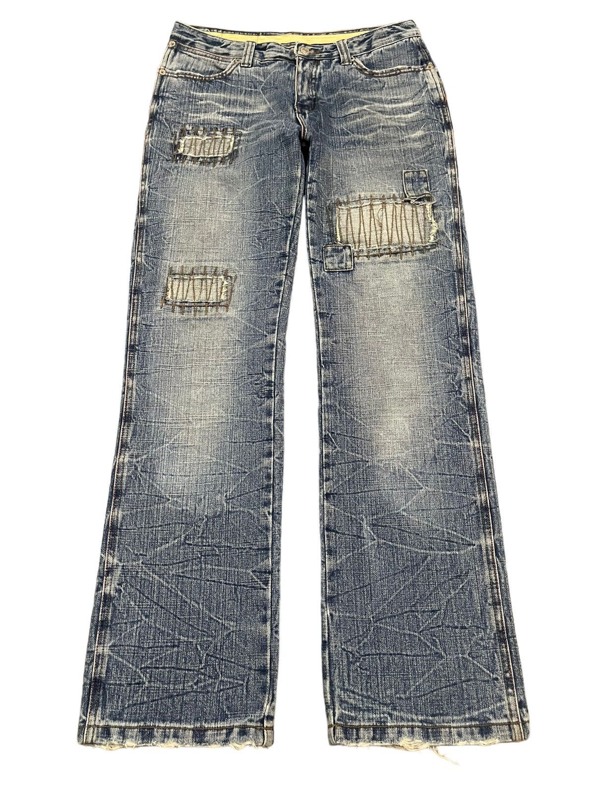 Hysteric Glamour Vintage Japanese Brand Blue Wash Distressed Style Jeans Size US 30 / EU 46 - 1 Thumbnail