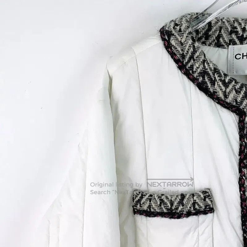 Chanel Chanel White Quilted Nylon Women's Jacket . Size M / US 6-8 / IT 42-44 - 3 Thumbnail