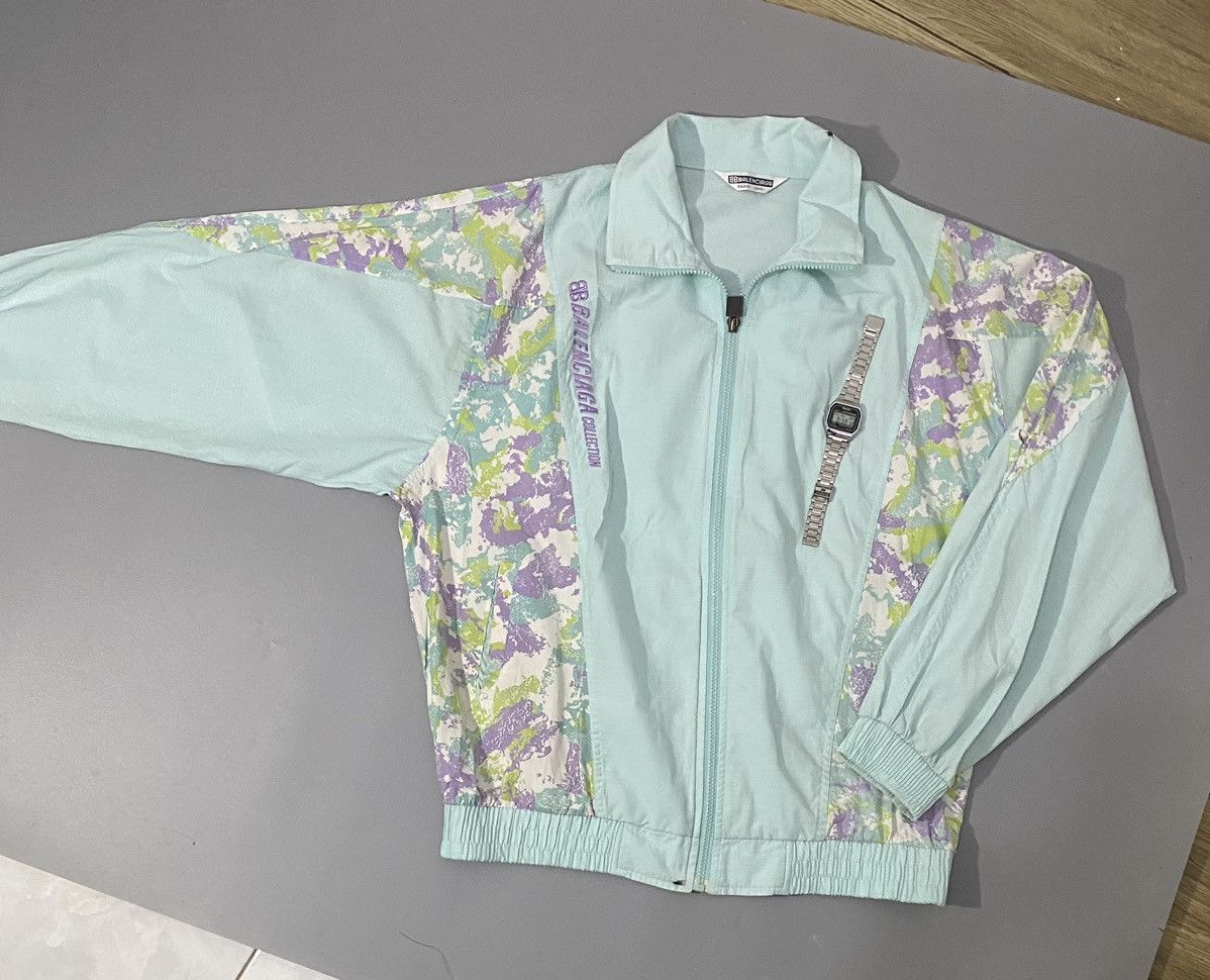 Balenciaga 💥Rare💥1993 Balenciaga Paris Track Jacket Size US L / EU 52-54 / 3 - 13 Thumbnail
