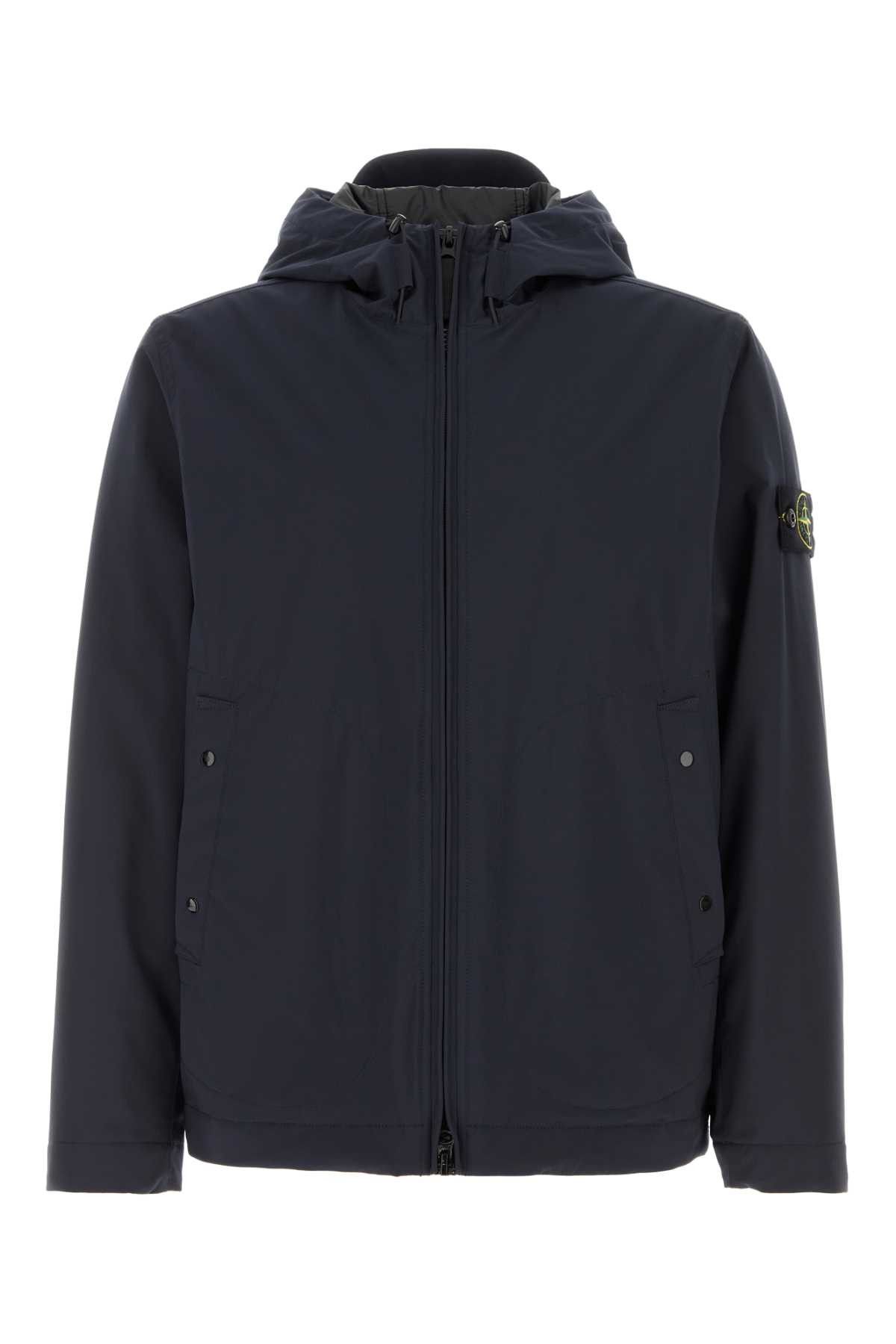 Stone Island Navy Blue Stretch Polyester Padded Jacket Size US XXL / EU 58 / 5 - 1 Thumbnail
