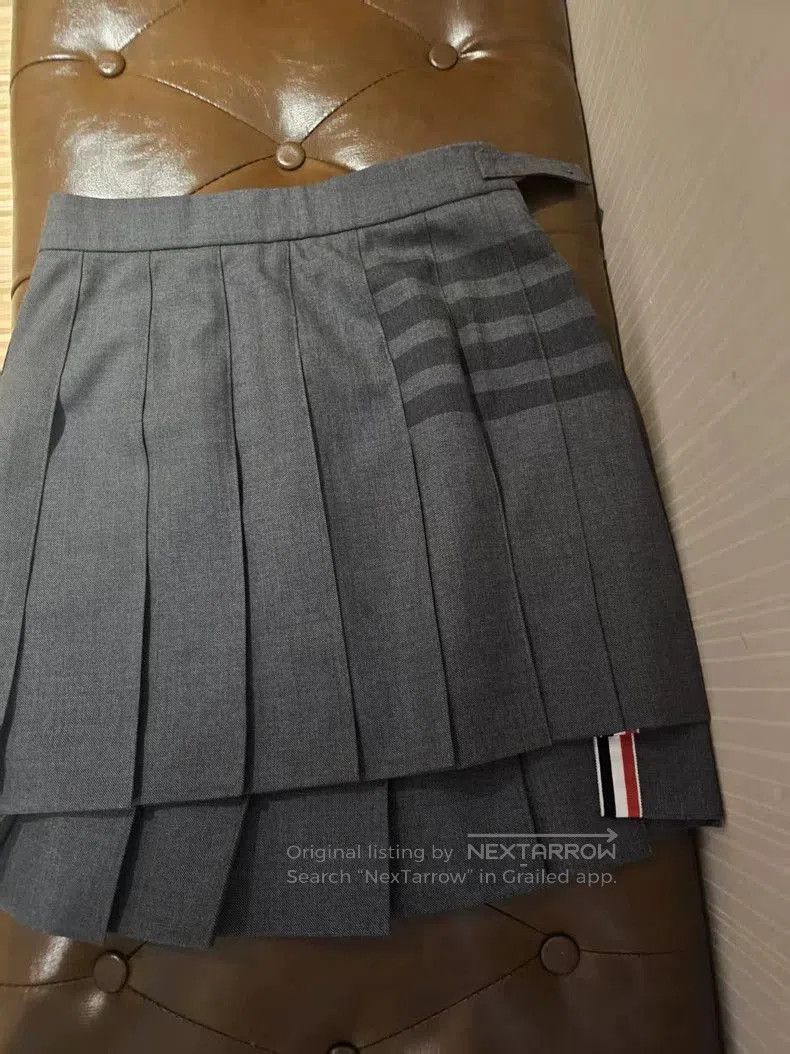 Thom Browne Thom Browne Wool Pleated Mini Skirt. Size US 38 / EU 54 - 1 Thumbnail