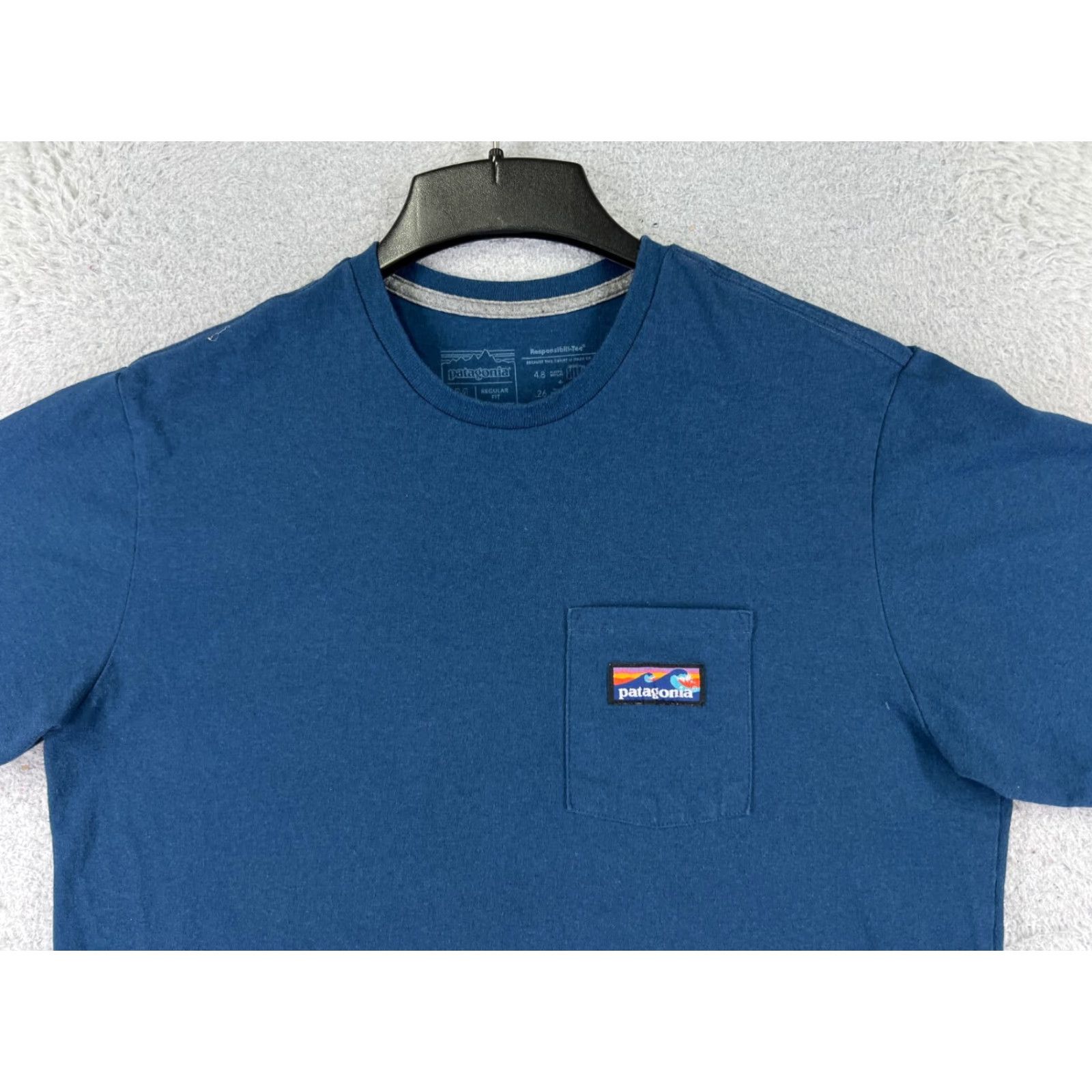 Patagonia Patagonia Shirt Men Medium Blue Short Sleeve Crew Neck Cotton Jersey Logo T-Shirt USA All Seasons Mens Size US M / EU 48-50 / 2 - 4 Thumbnail