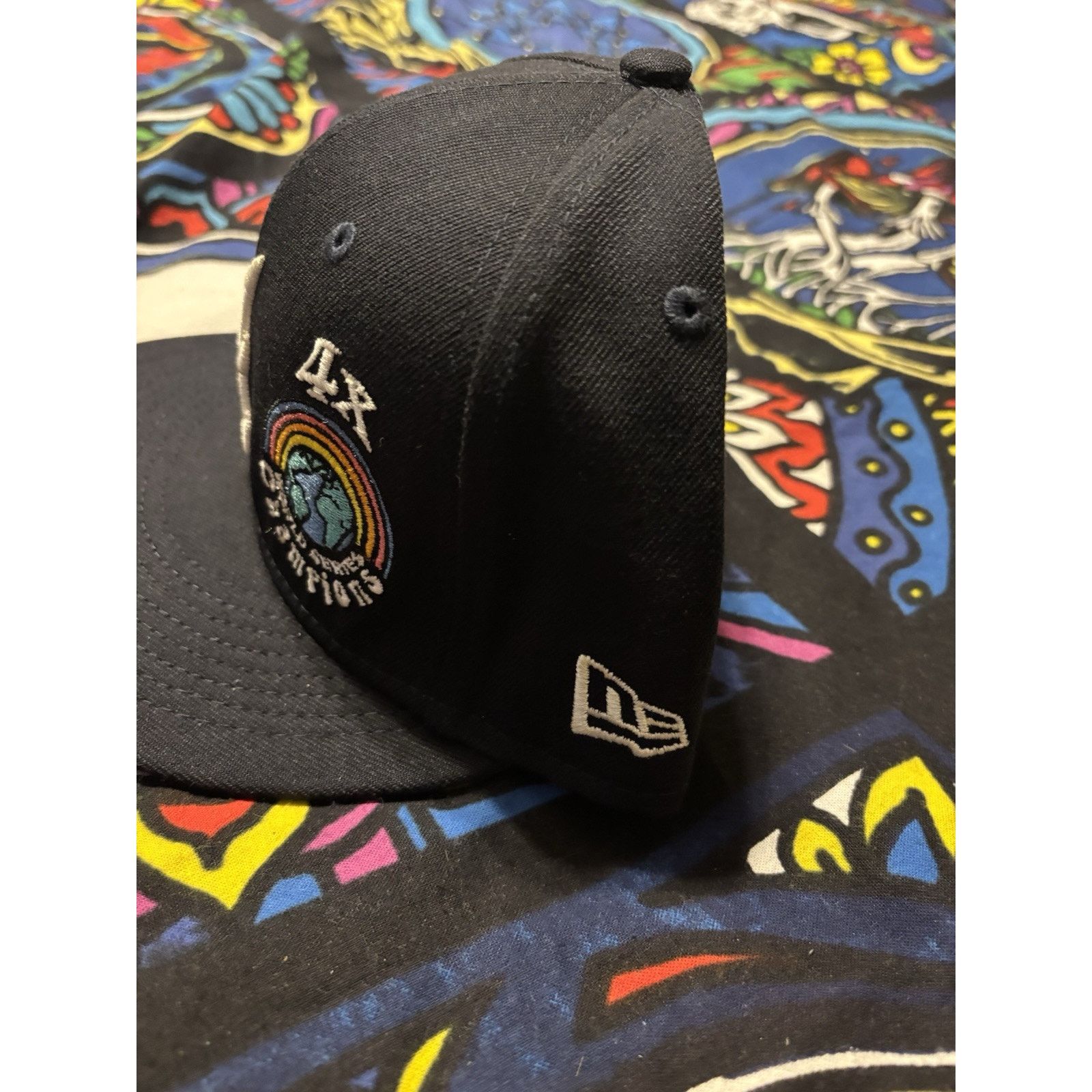 MLB Atlanta Braves MLB Hat 7 1/2 4 Time Champs Blue Size ONE SIZE - 3 Thumbnail
