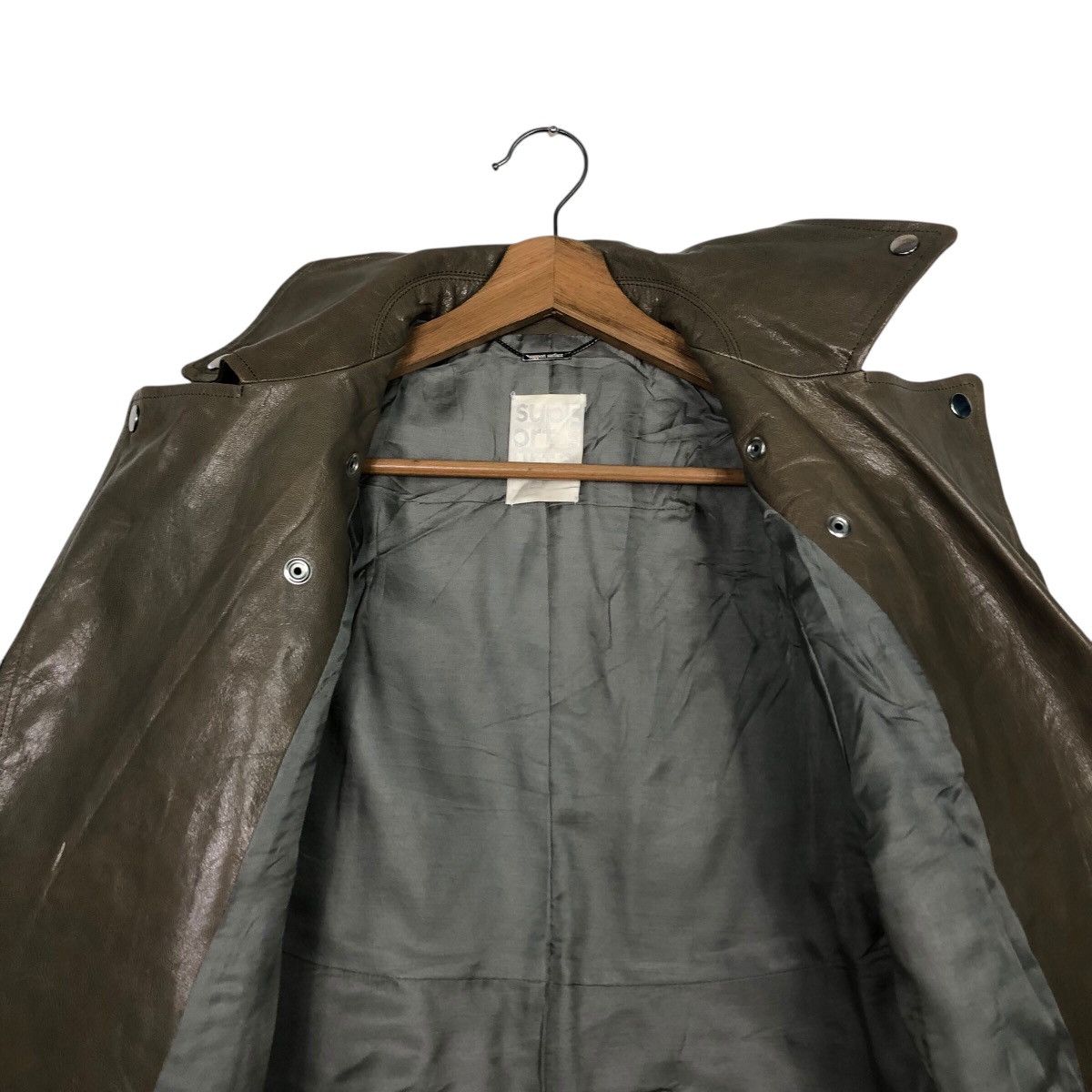 Japanese Brand Leather Jacket Double Collar Support Surface 14th Addiction Size M / US 6-8 / IT 42-44 - 15 Thumbnail