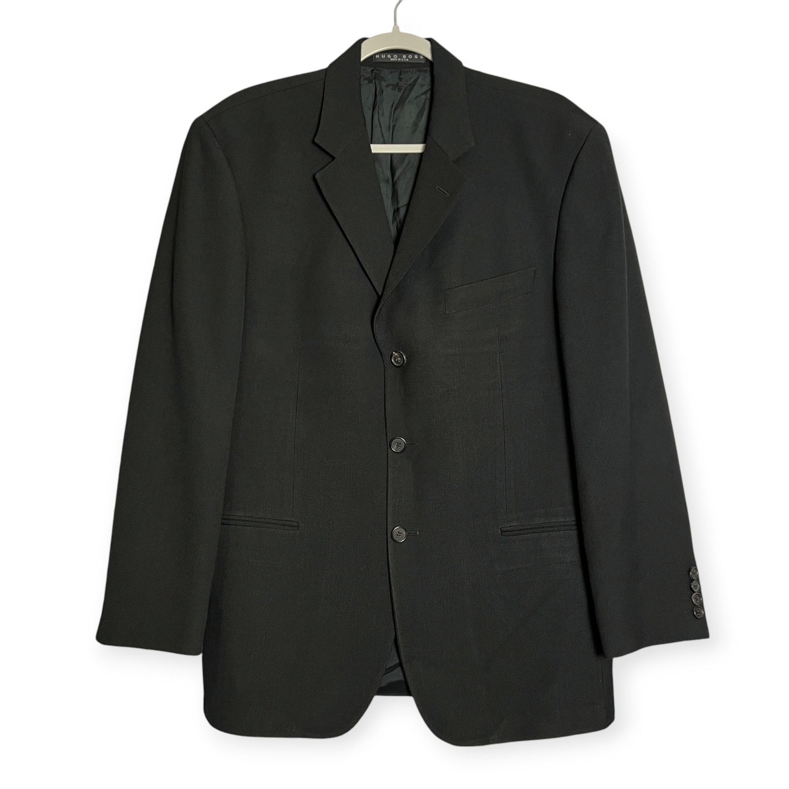 Hugo Boss Hugo Boss Einstein Virgin Wool Blazer Black 40S Size 40S - 1 Thumbnail