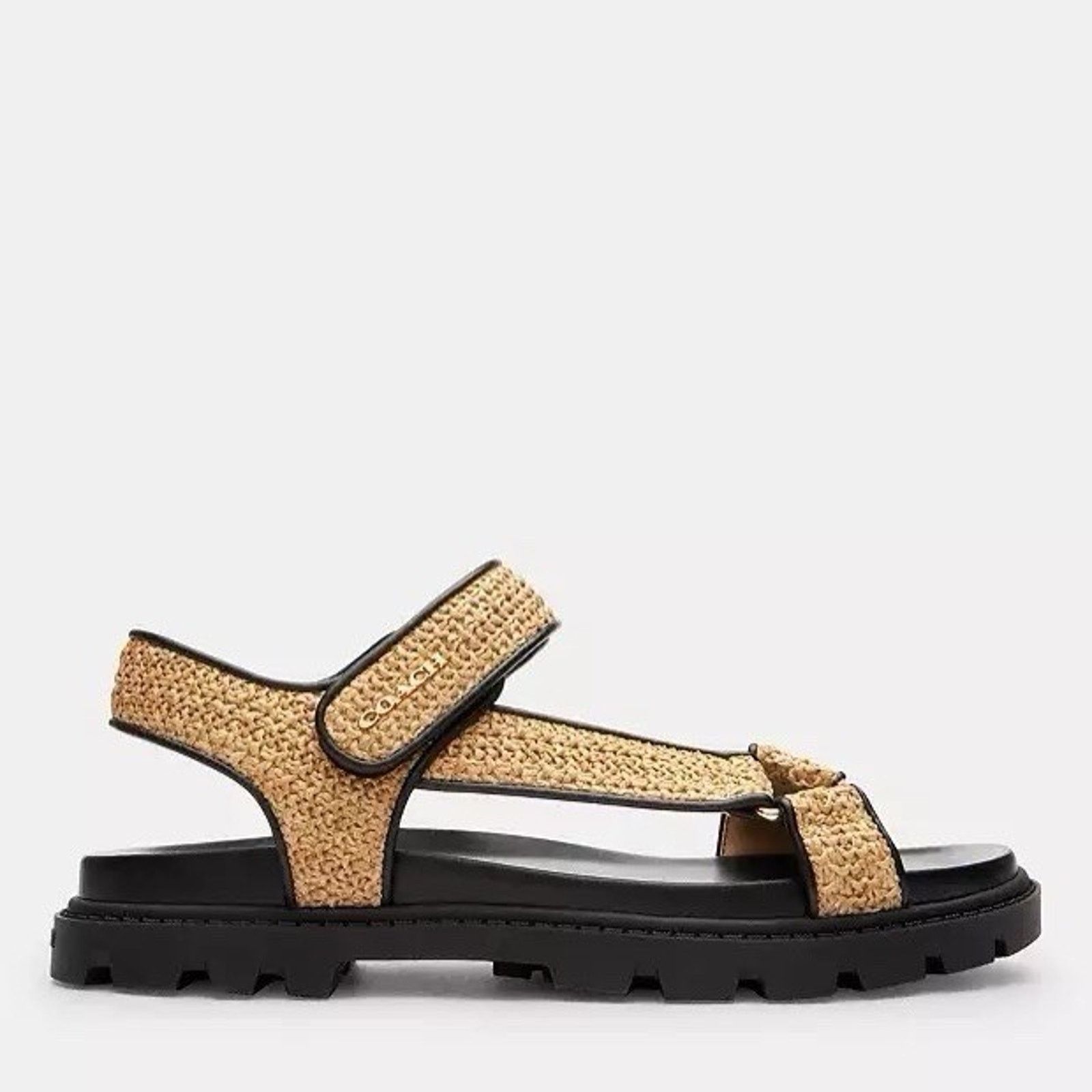 Coach NEW COACH Women's Sport Sandal Toast/Black CBB92 US 6.5 Size US 6.5 / IT 36.5 - 6 Thumbnail