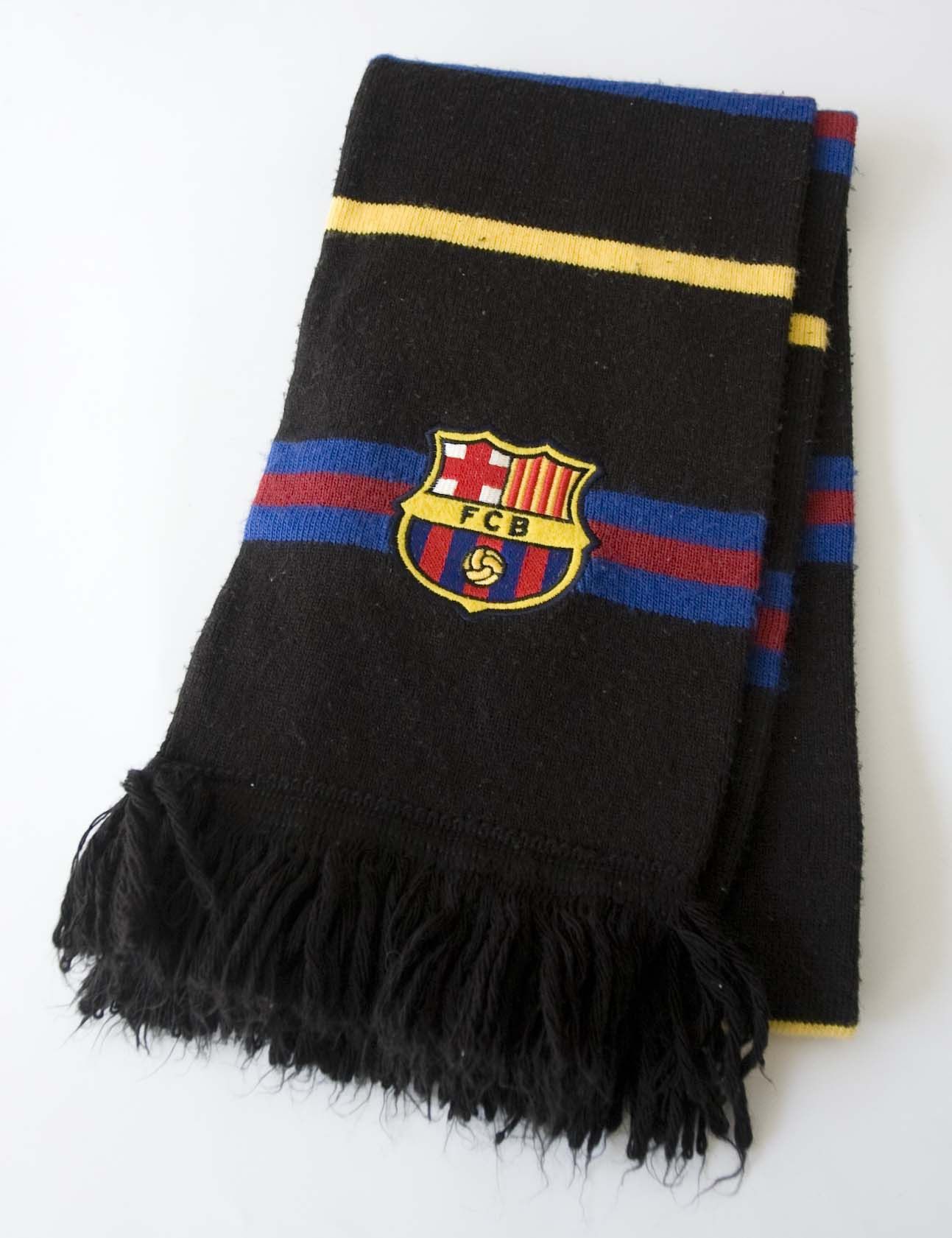 Other FC Barcelona Soccer Winter Scarf Black Size ONE SIZE - 1 Thumbnail