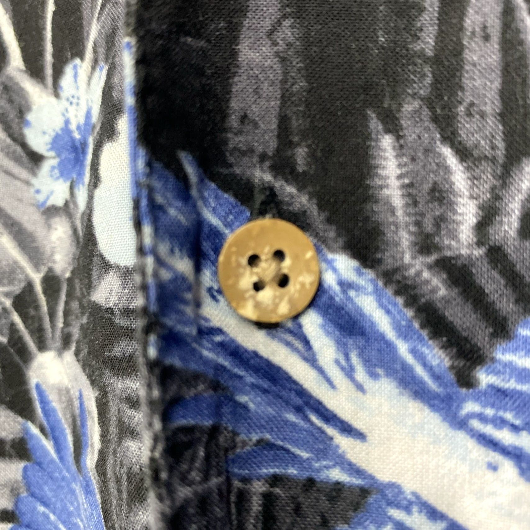 George George Hawaiian Shirt Mens 3XL 3XG 30x34 AOP Bird Floral Blue Lightweight Beach Shirt Size US XXL / EU 58 / 5 - 4 Thumbnail
