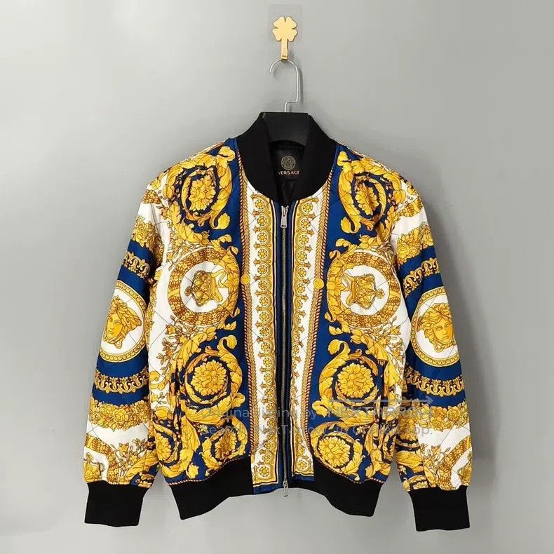 Versace Versace Court Medusa pattern full print, zipper stand-up c Size US M / EU 48-50 / 2 - 1 Thumbnail