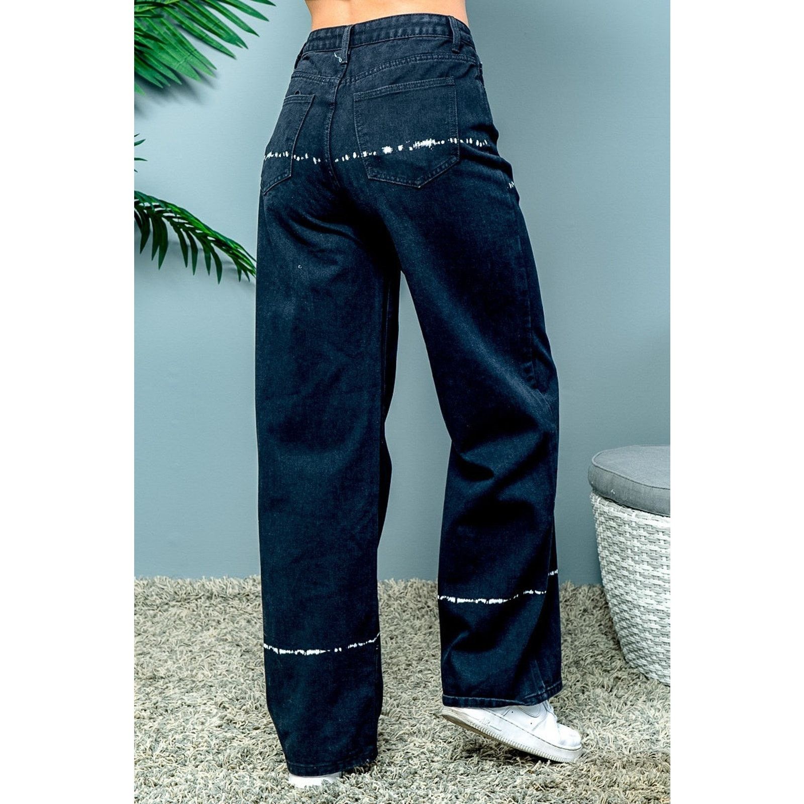 Other Skinny Fries Jeans Women's Super High Rise Baggy Wide Leg 0 Size 24" / US 00 / IT 34 - 4 Thumbnail