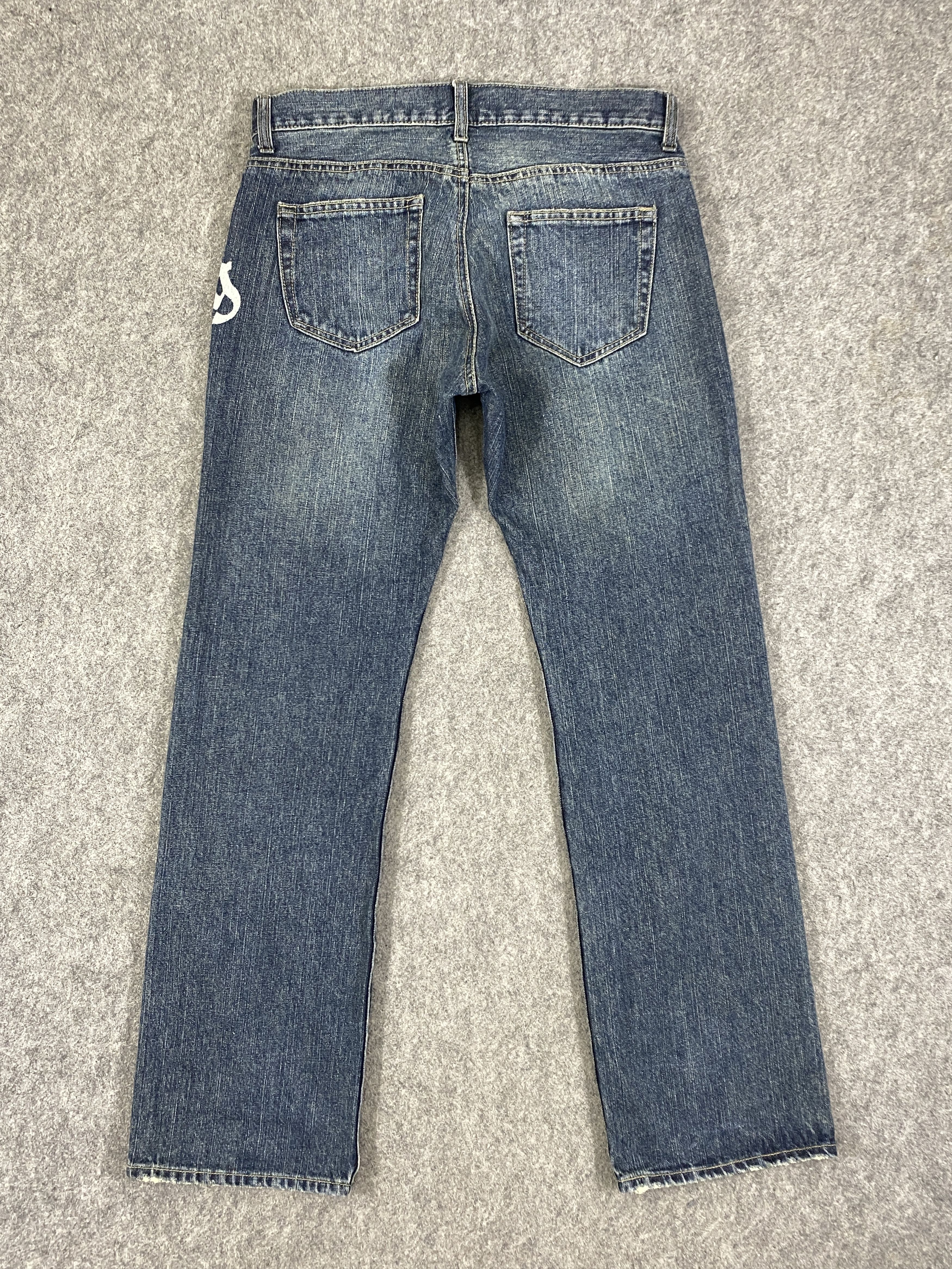 If Six Was Nine Ripped Blue Vintage Oririn Jeans 31x30 - JN3253 Size US 31 - 2 Thumbnail